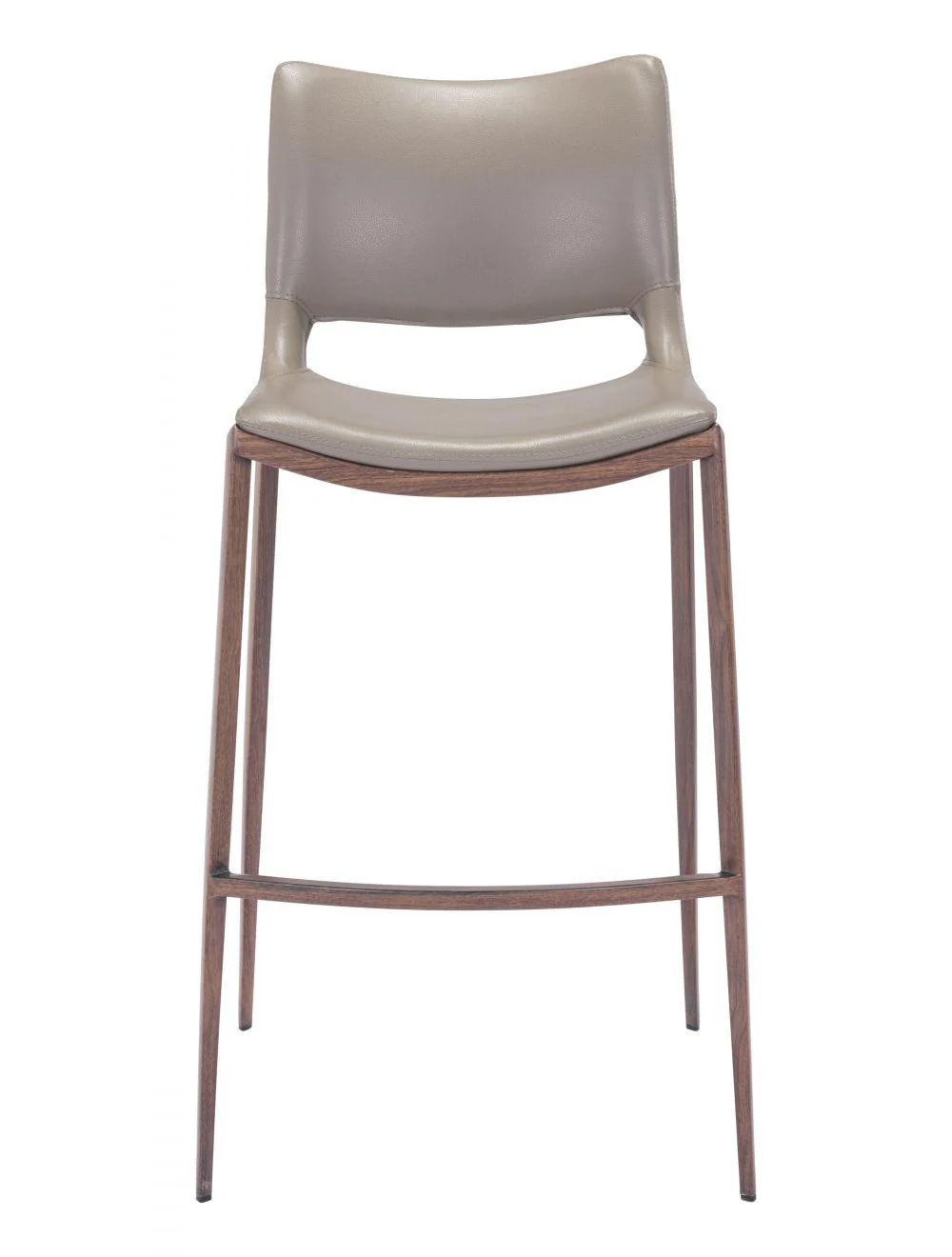 Ace Bar Chair (Set of 2) Gray & Walnut - Frankwebs
