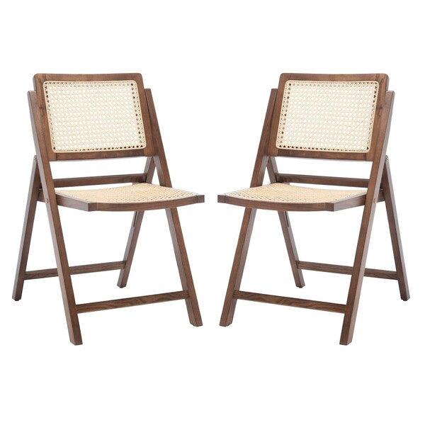 DESIREE CANE FOLDING DINING CHAIR (SET OF 2) - Frankwebs