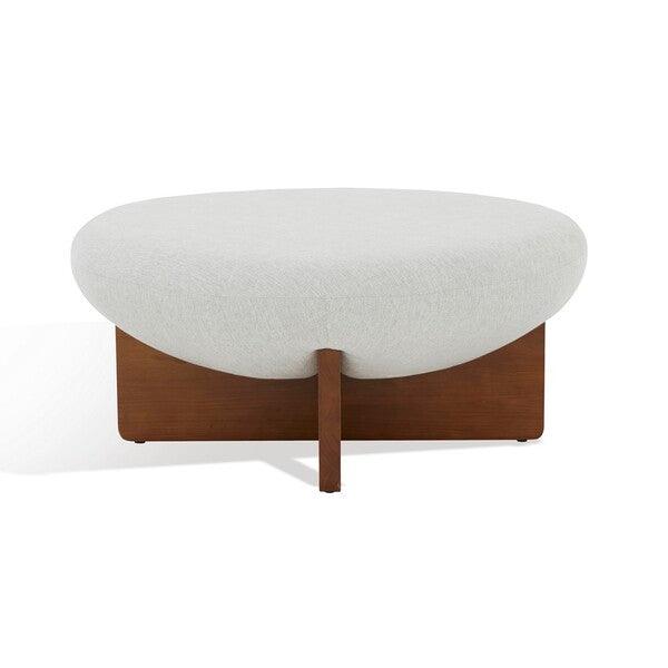 TAILOR ROUND LINEN OTTOMAN - Frankwebs