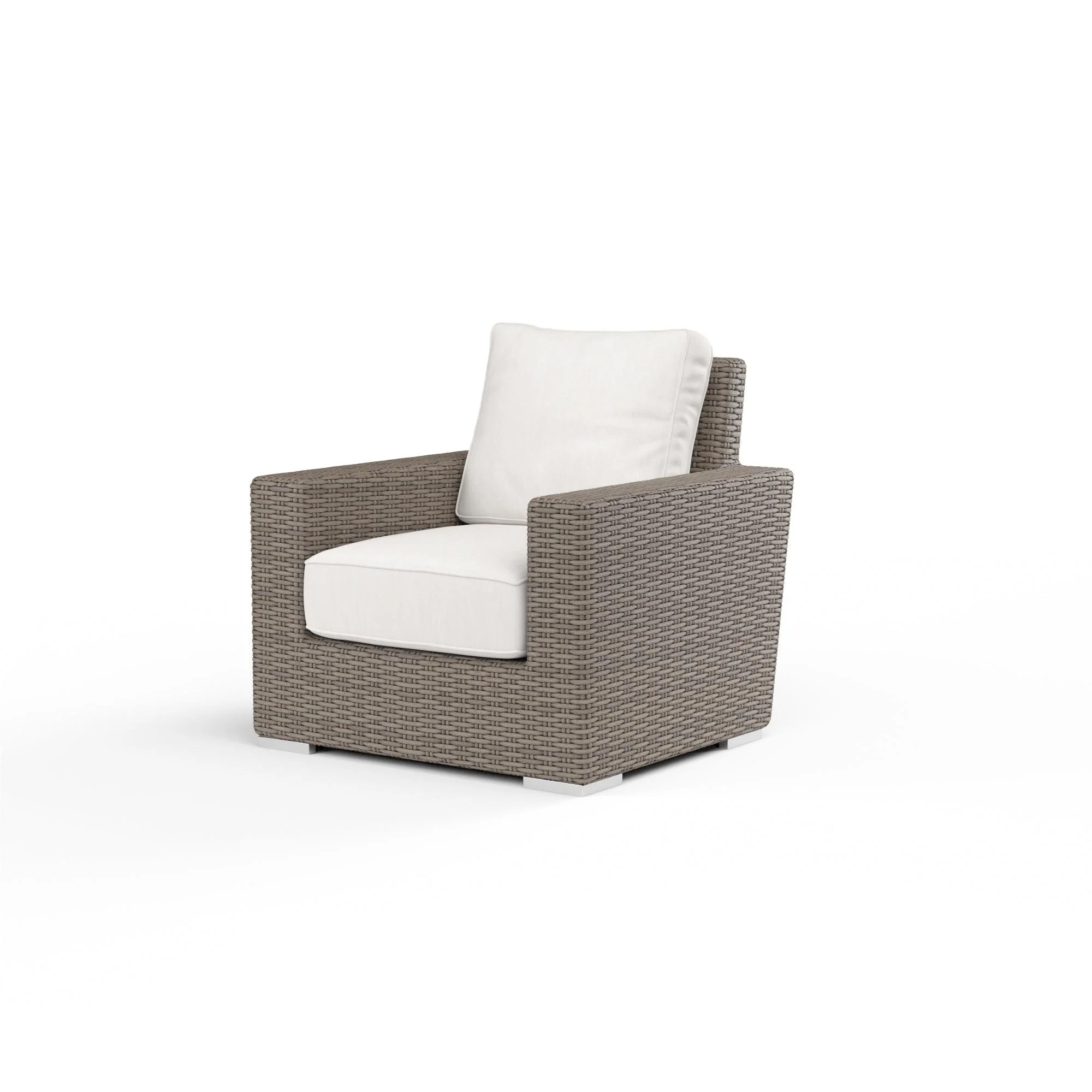 Coronado Club Chair in Canvas Flax w/ Self Welt - Frankwebs