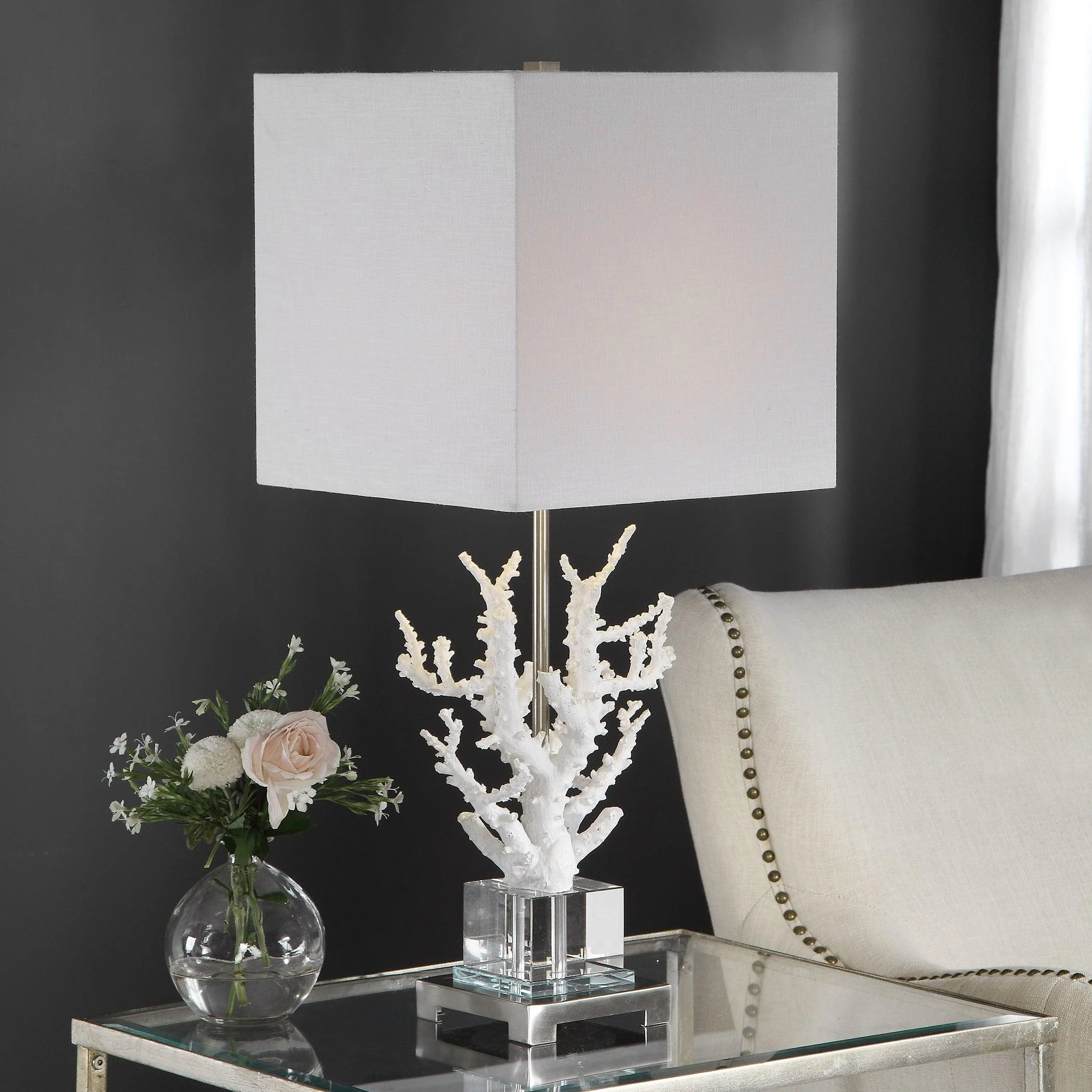 CORALLO WHITE CORAL TABLE LAMP - Frankwebs