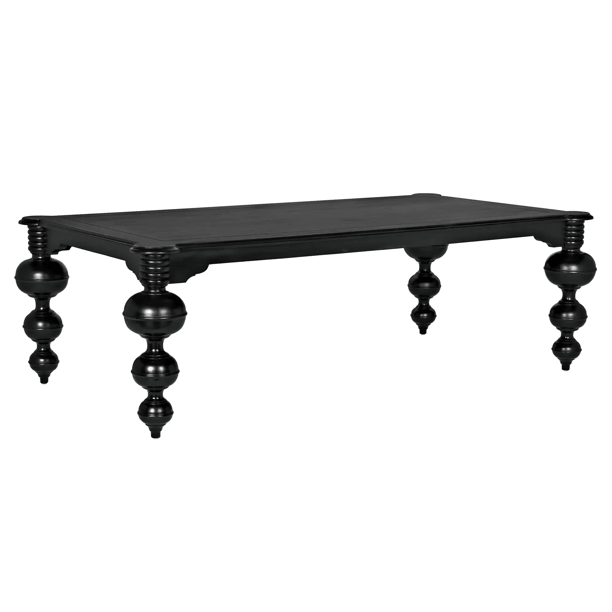 Claudio Dining Table, Hand Rubbed Black - Frankwebs