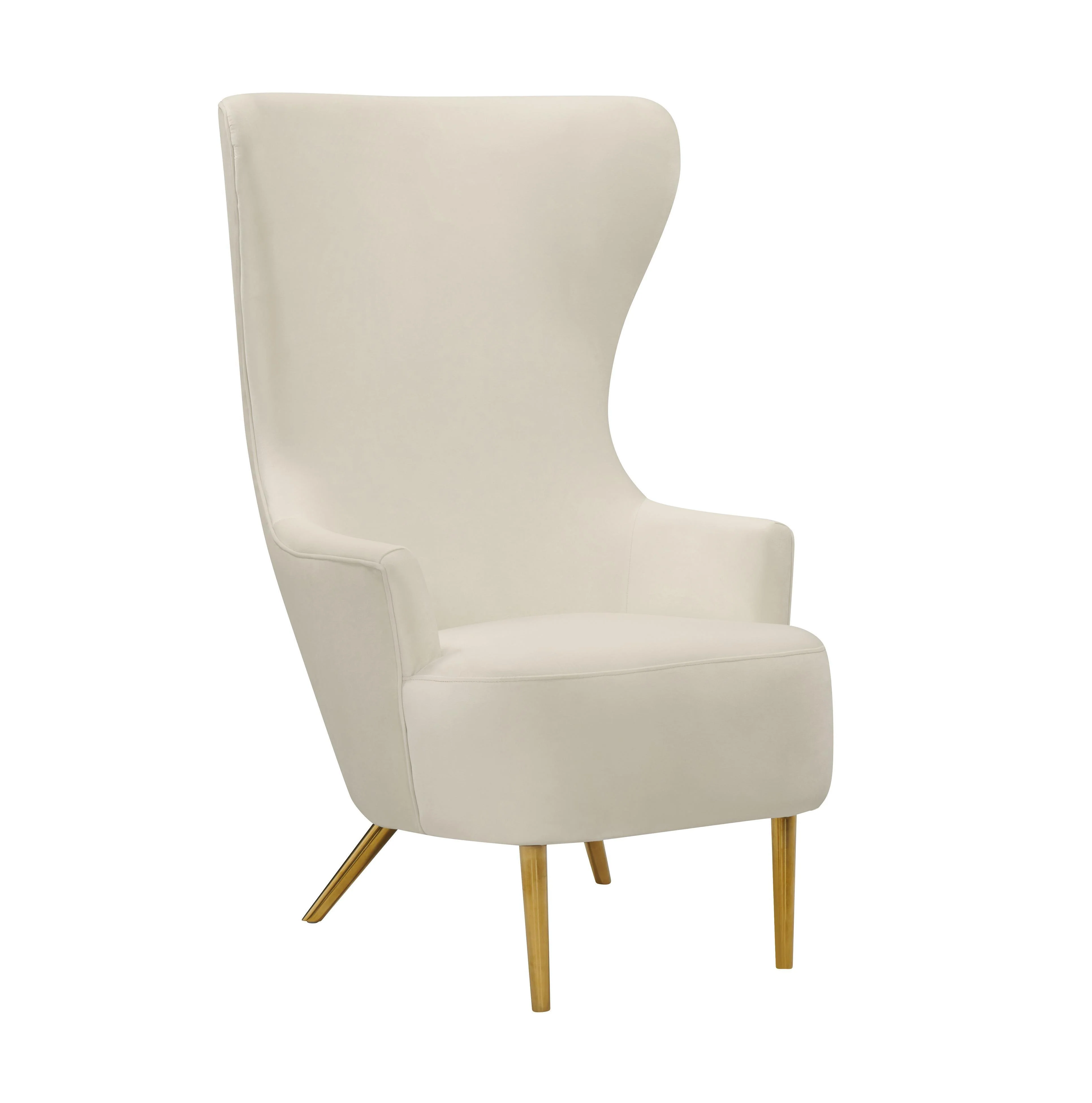 Julia Cream Wingback Chair - Frankwebs