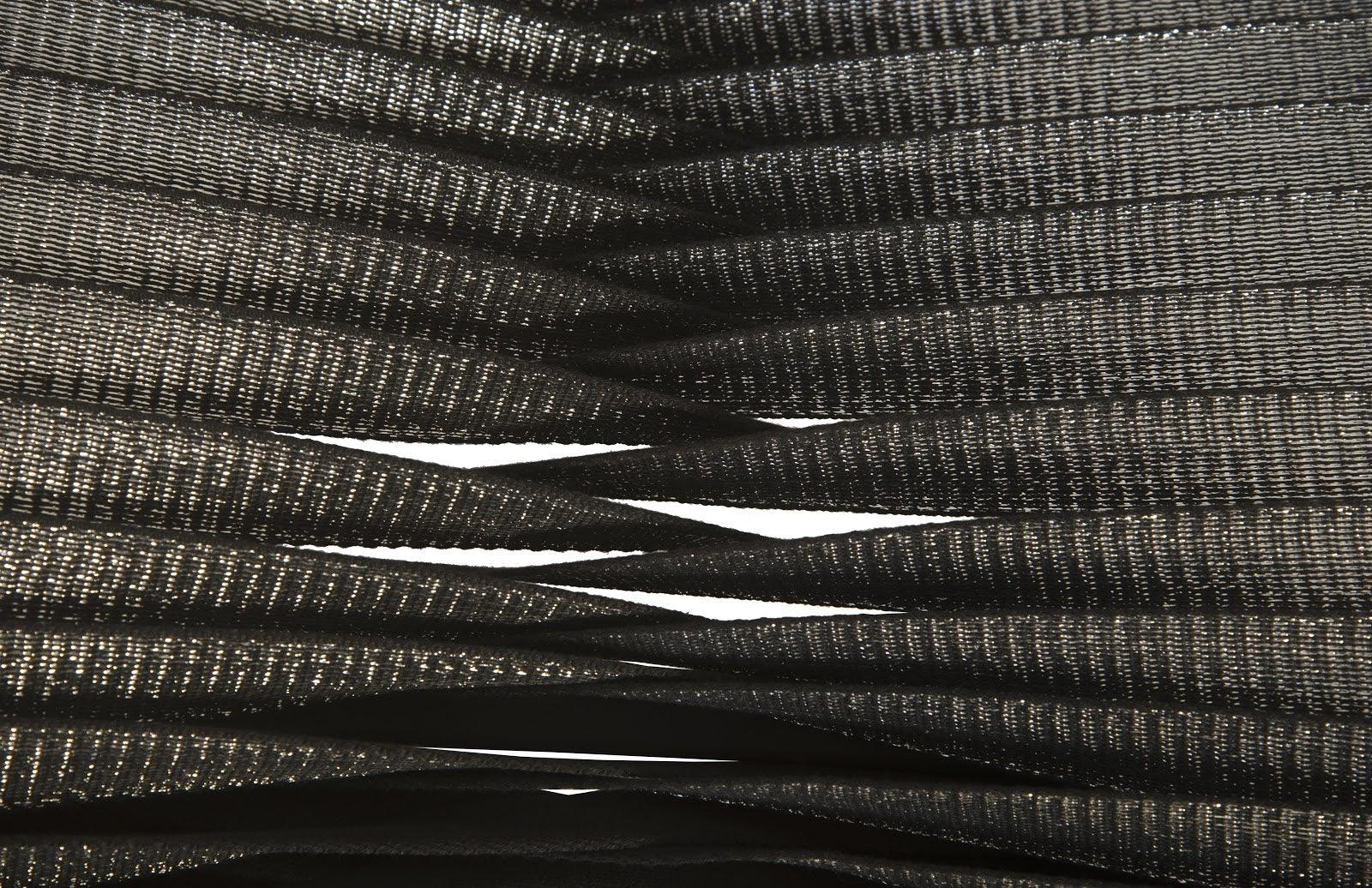 Seat Belt Dining Chair, Silver, Metallic - Frankwebs