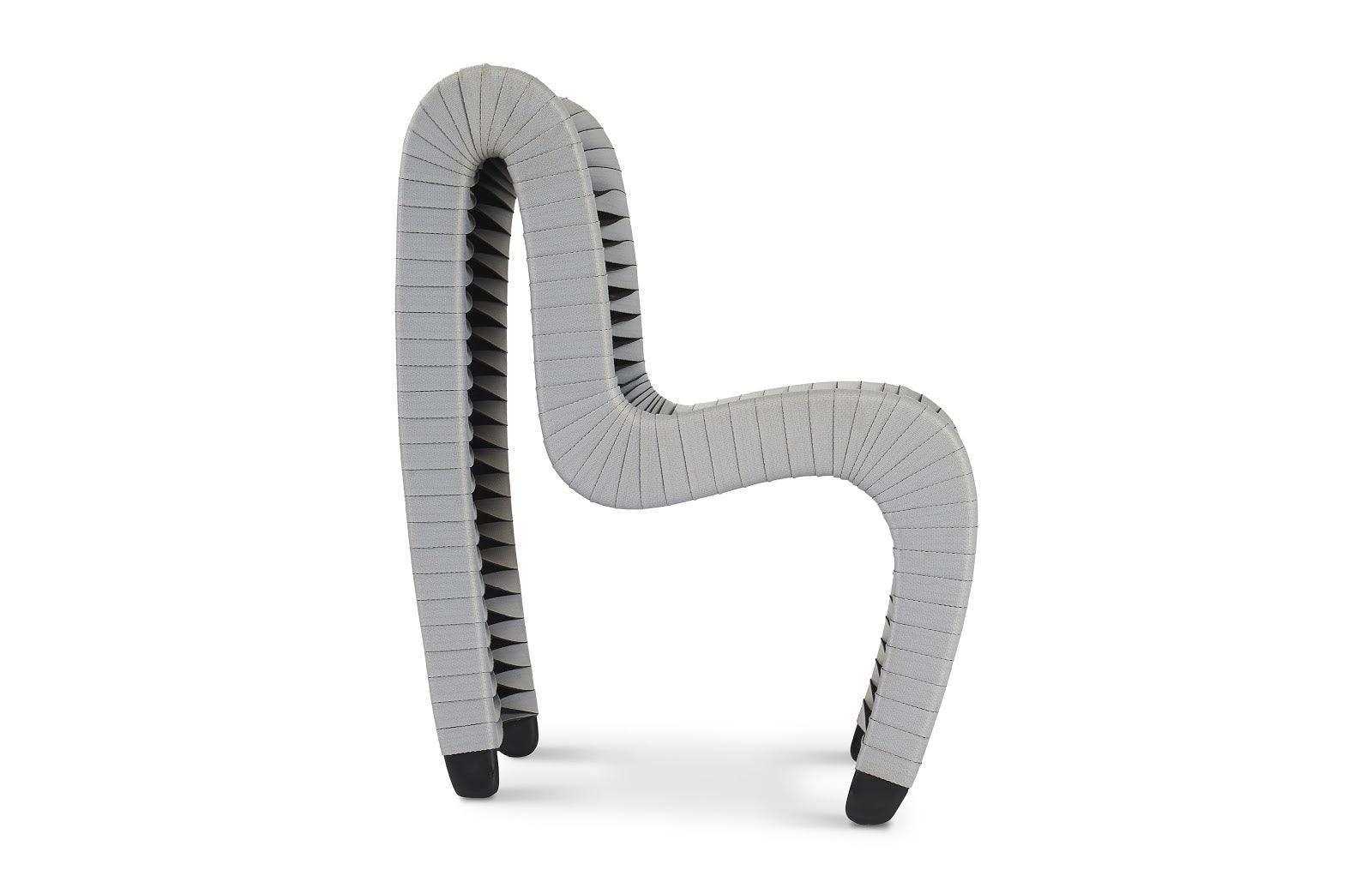 Seat Belt Dining Chair, Gray/Black - Frankwebs