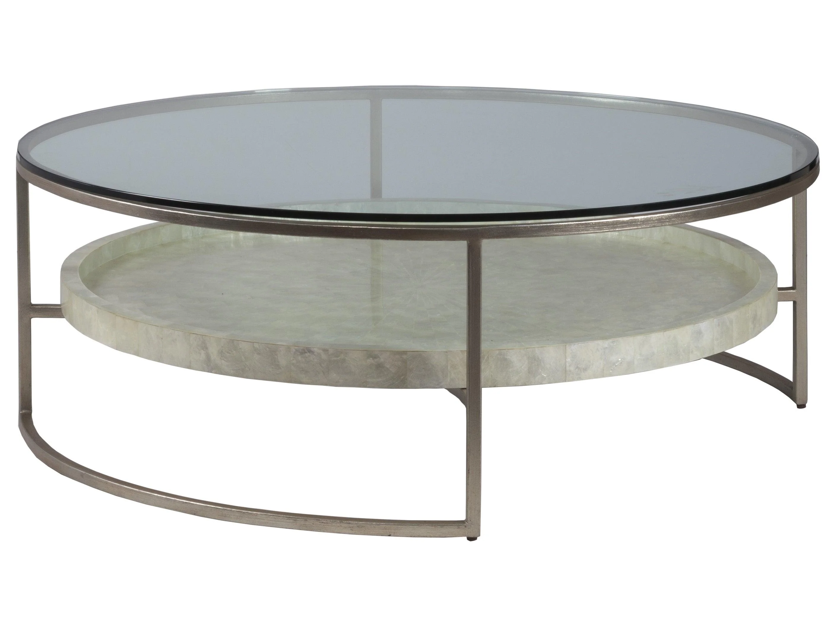Signature Designs Cumulus Capiz Large Round Cocktail Table - Frankwebs