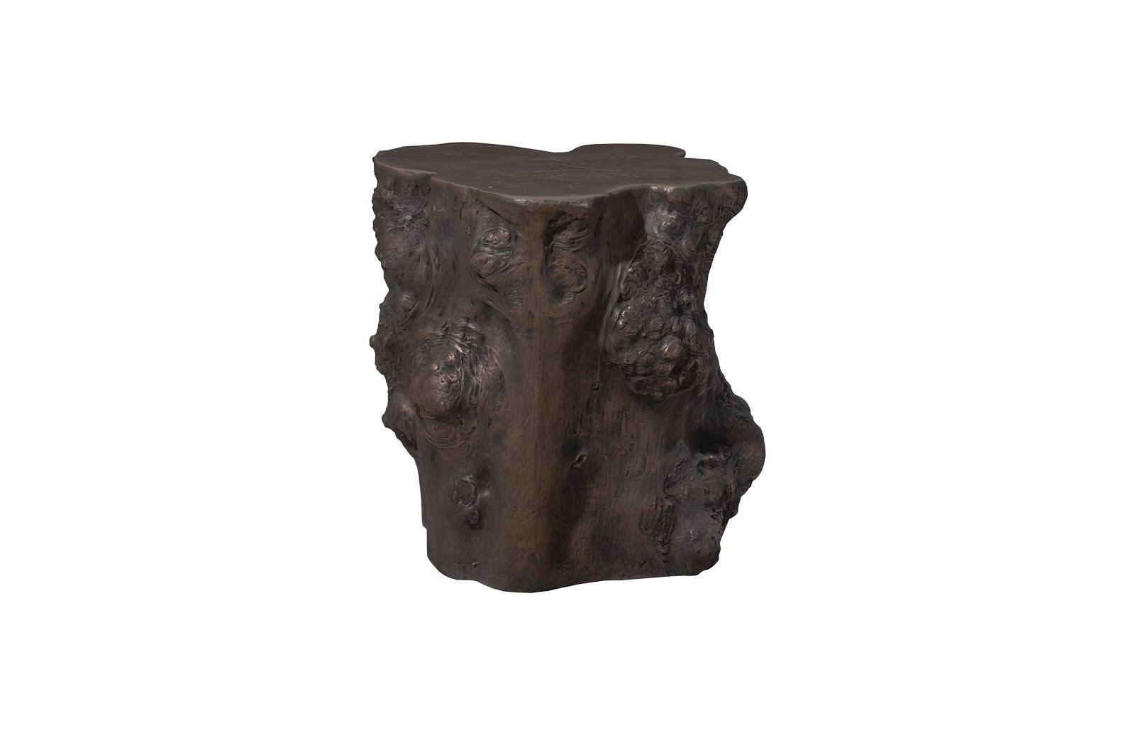 Log Side Table, Bronze - Frankwebs