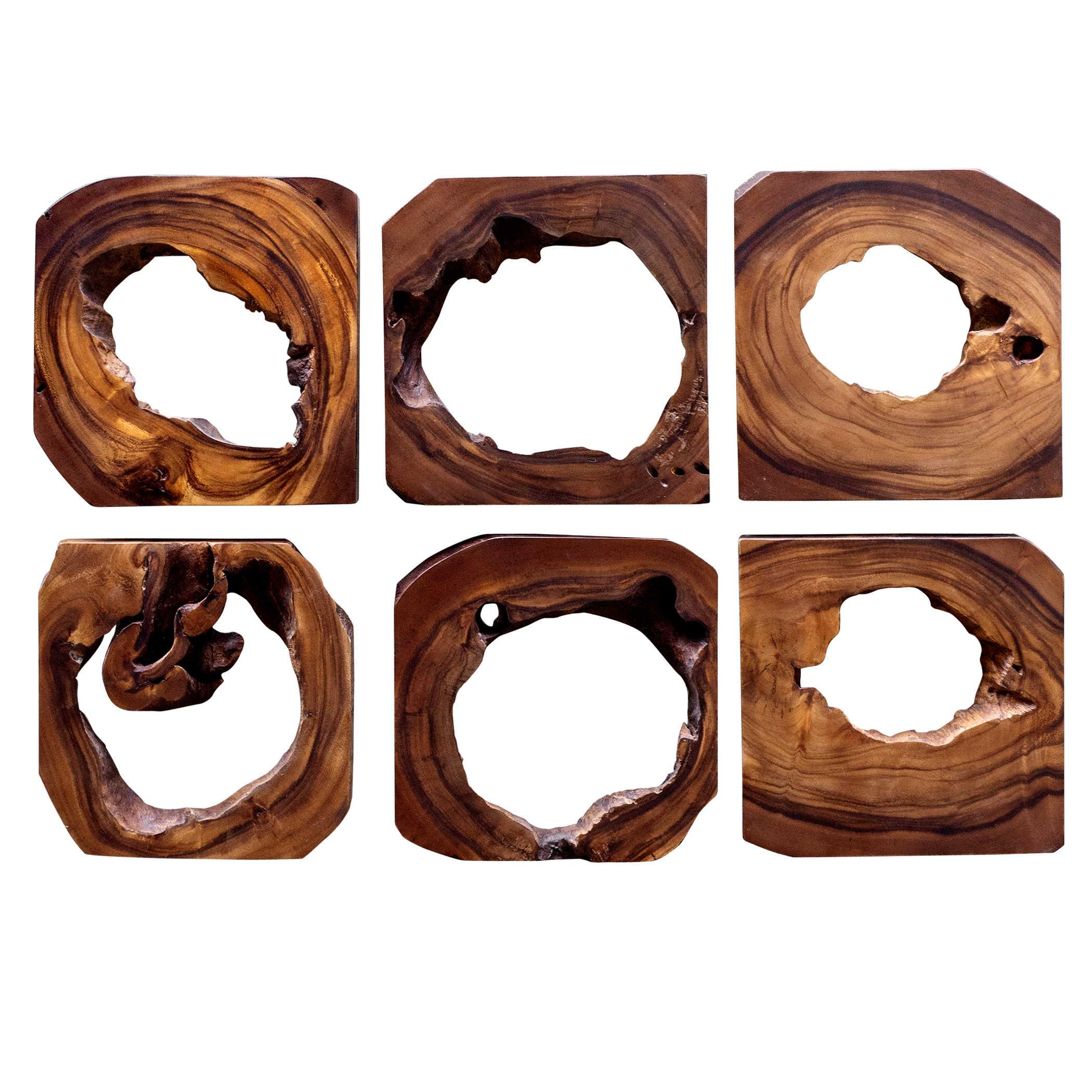 ADLAI WOOD WALL ART SET OF 6 - Frankwebs