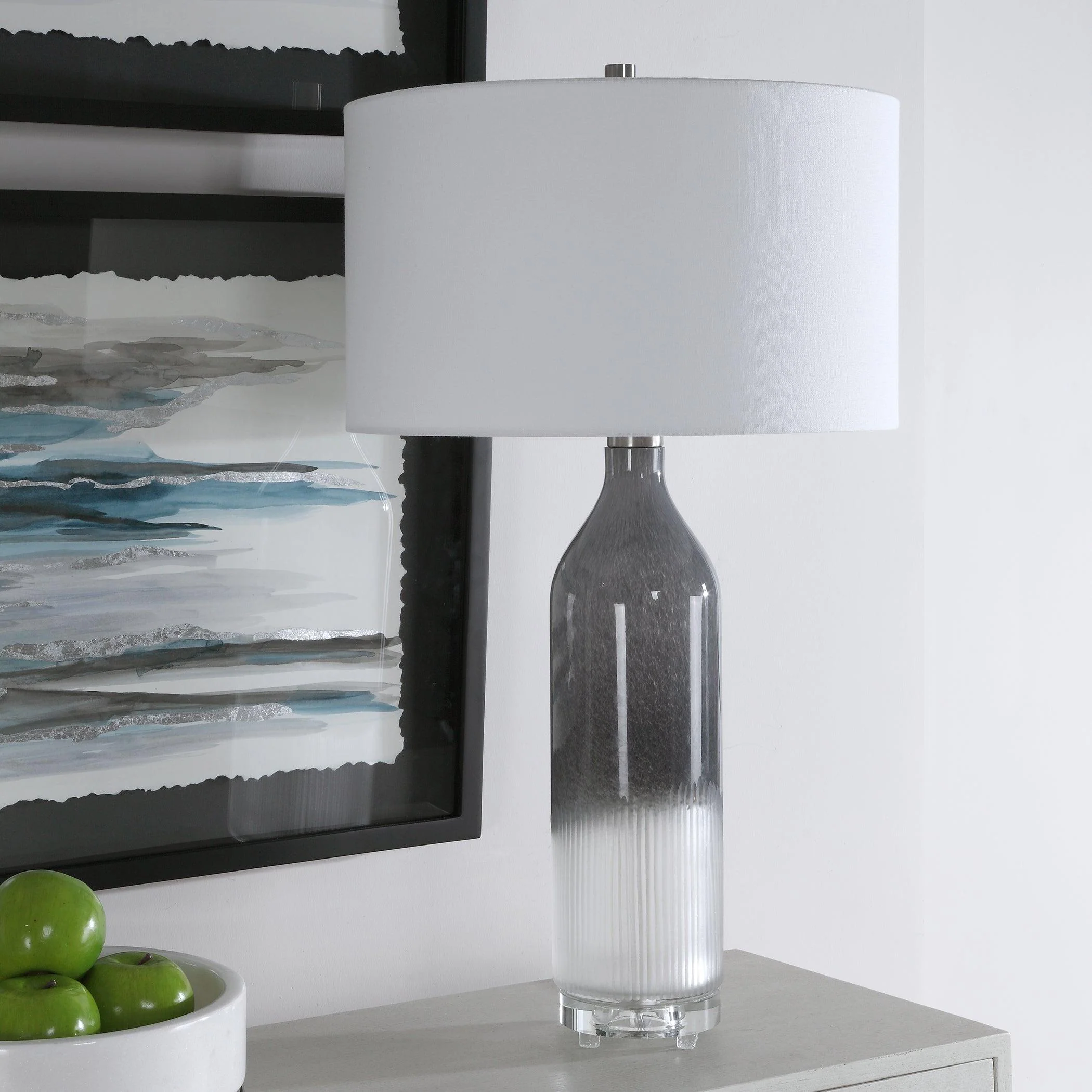 NATASHA ART GLASS TABLE LAMP - Frankwebs