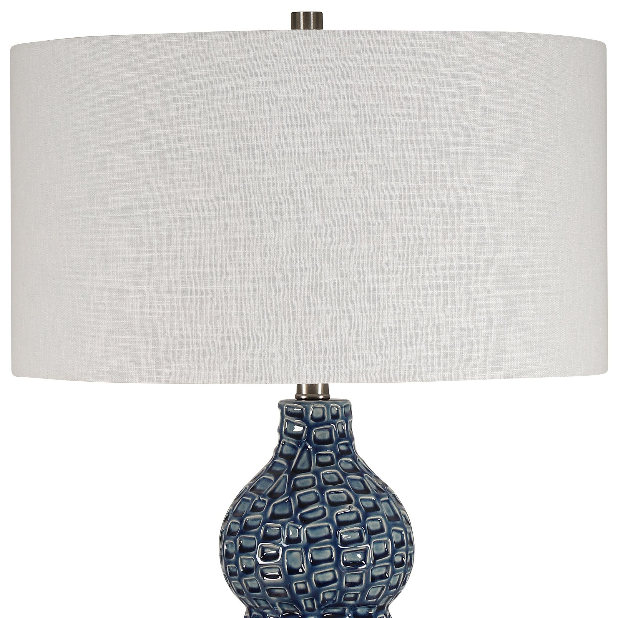 HOLLOWAY COBALT BLUE TABLE LAMP - Frankwebs