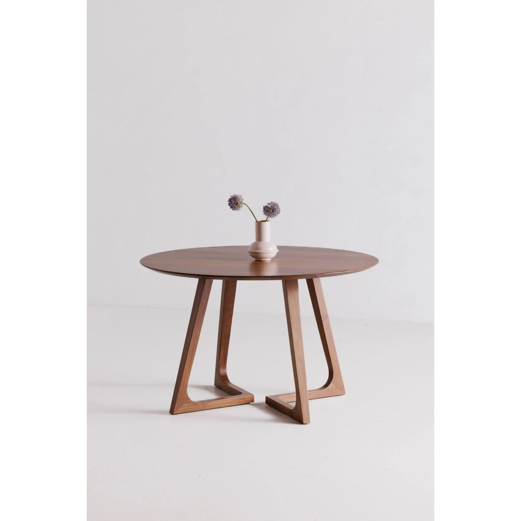 Godenza Dining Table Round Walnut - Frankwebs