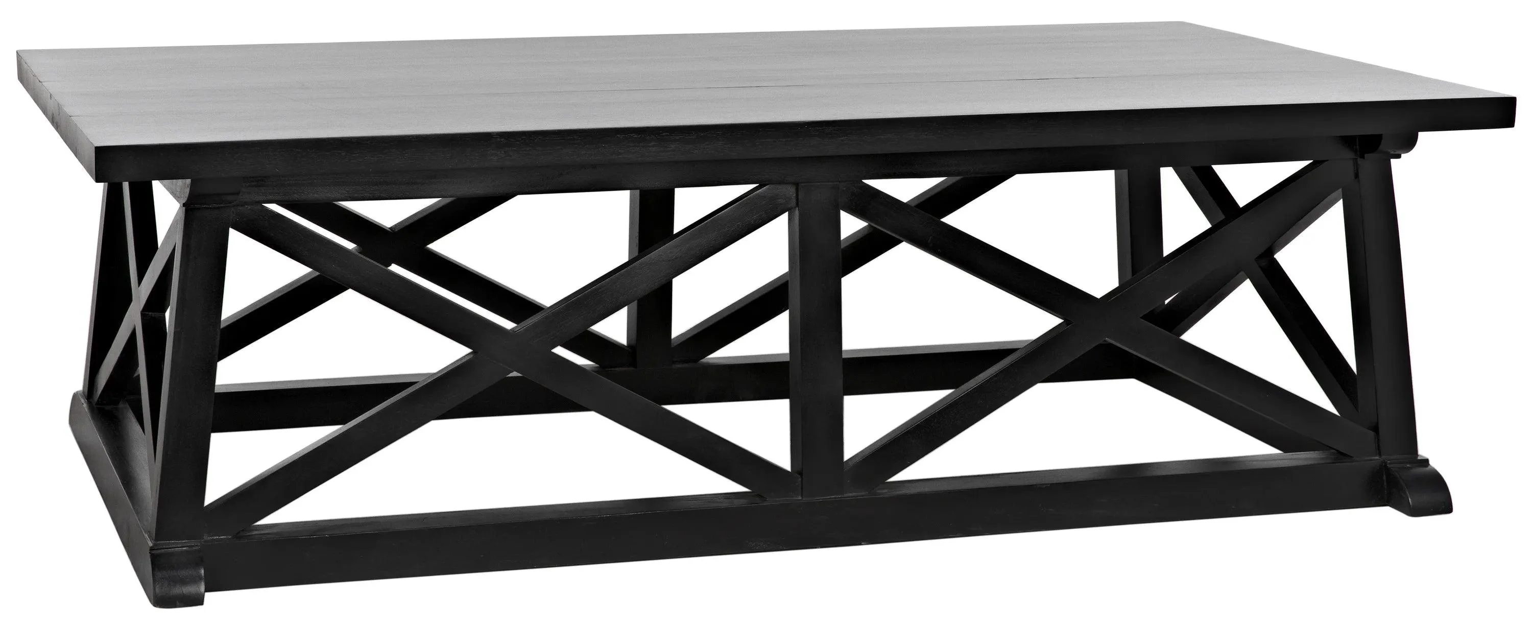Sutton Coffee Table,Hand Rubbed Black - Frankwebs