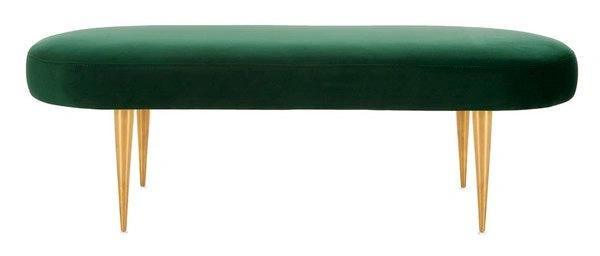 CORINNE VELVET OVAL BENCH - Frankwebs
