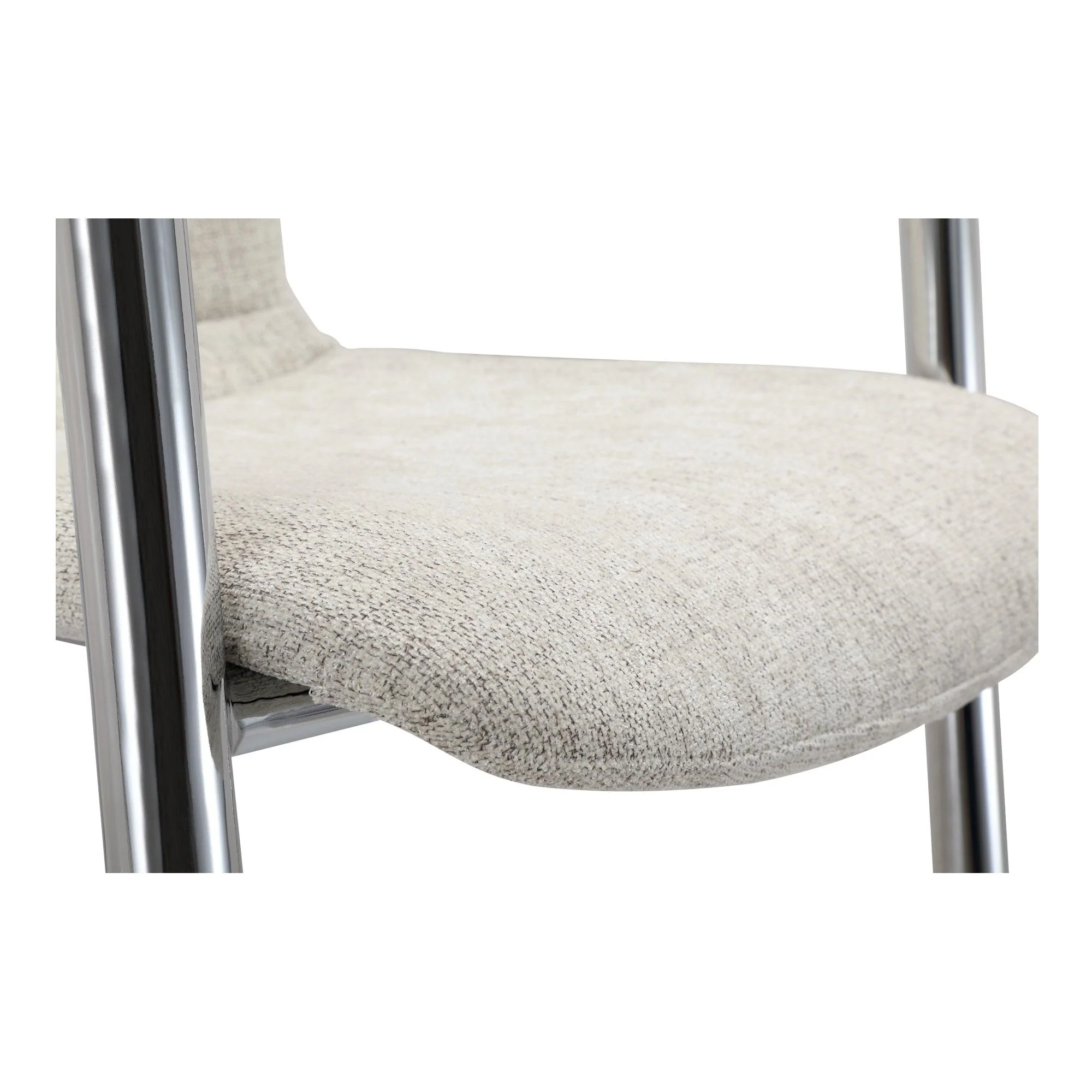 Freeman Chrome Frame Counter Stool Blended Cream - Set Of Two - Frankwebs