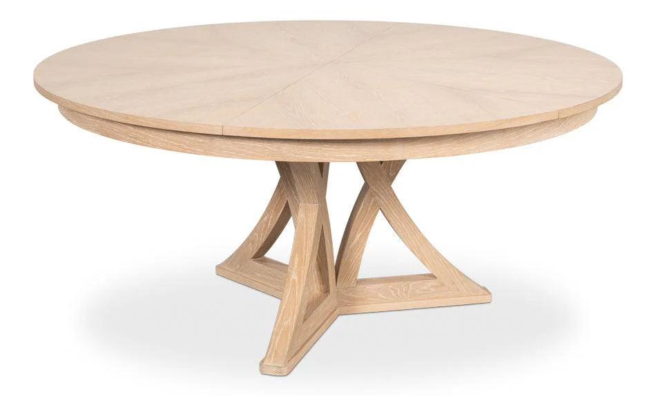 Casual Jupe Dining Table Bleached Oak Med - Frankwebs