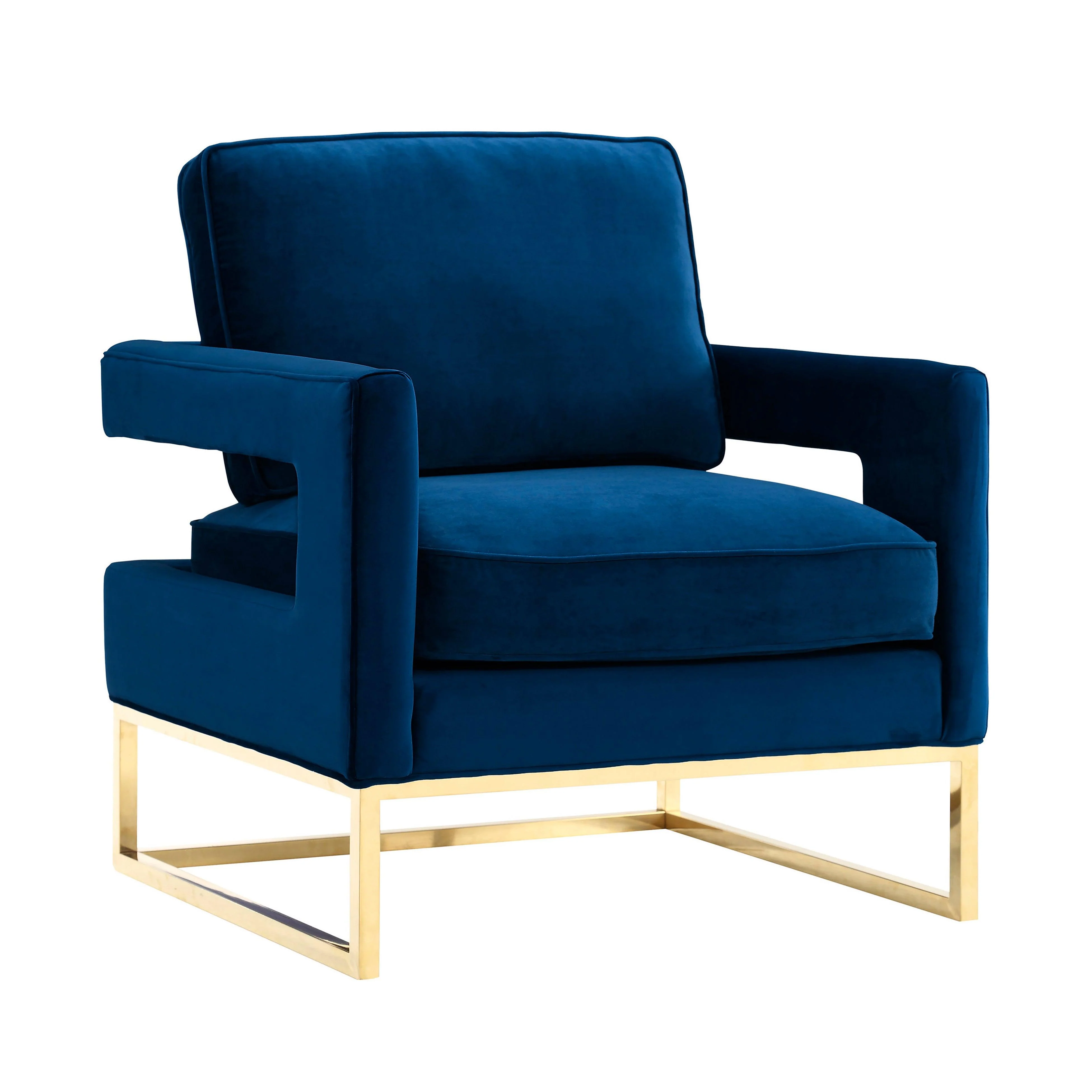 Avery Navy Velvet Chair - Frankwebs