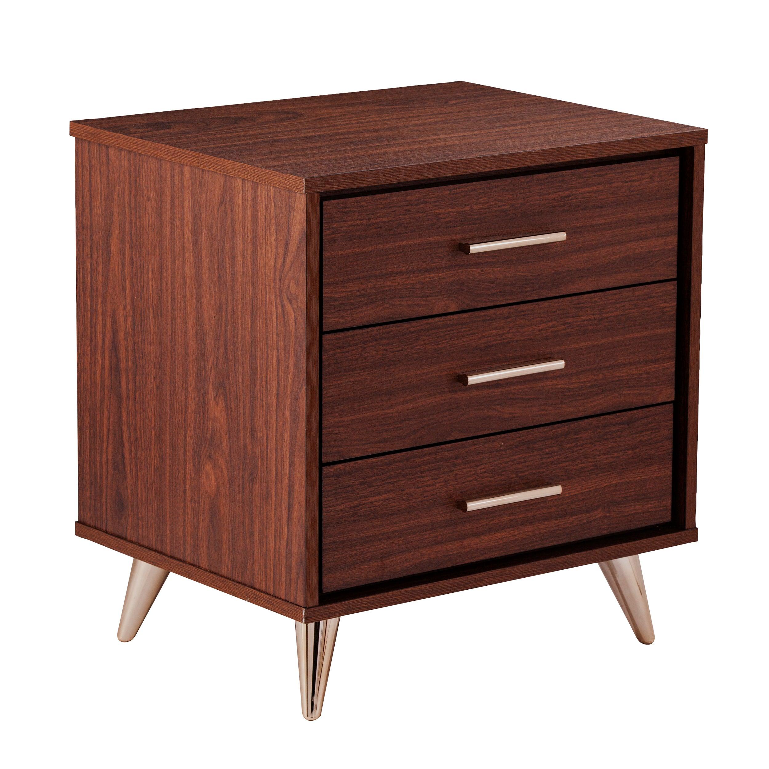 Oren Modern Bedside Table w/ Drawers - Frankwebs
