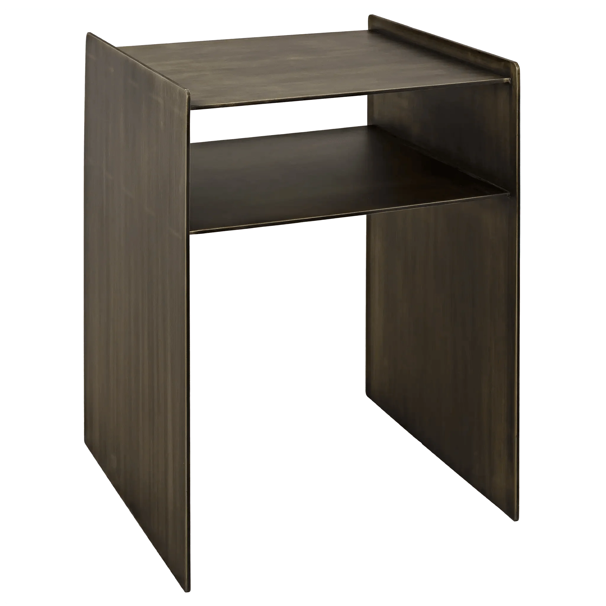 Cyrus Side Table, Aged Brass - Frankwebs