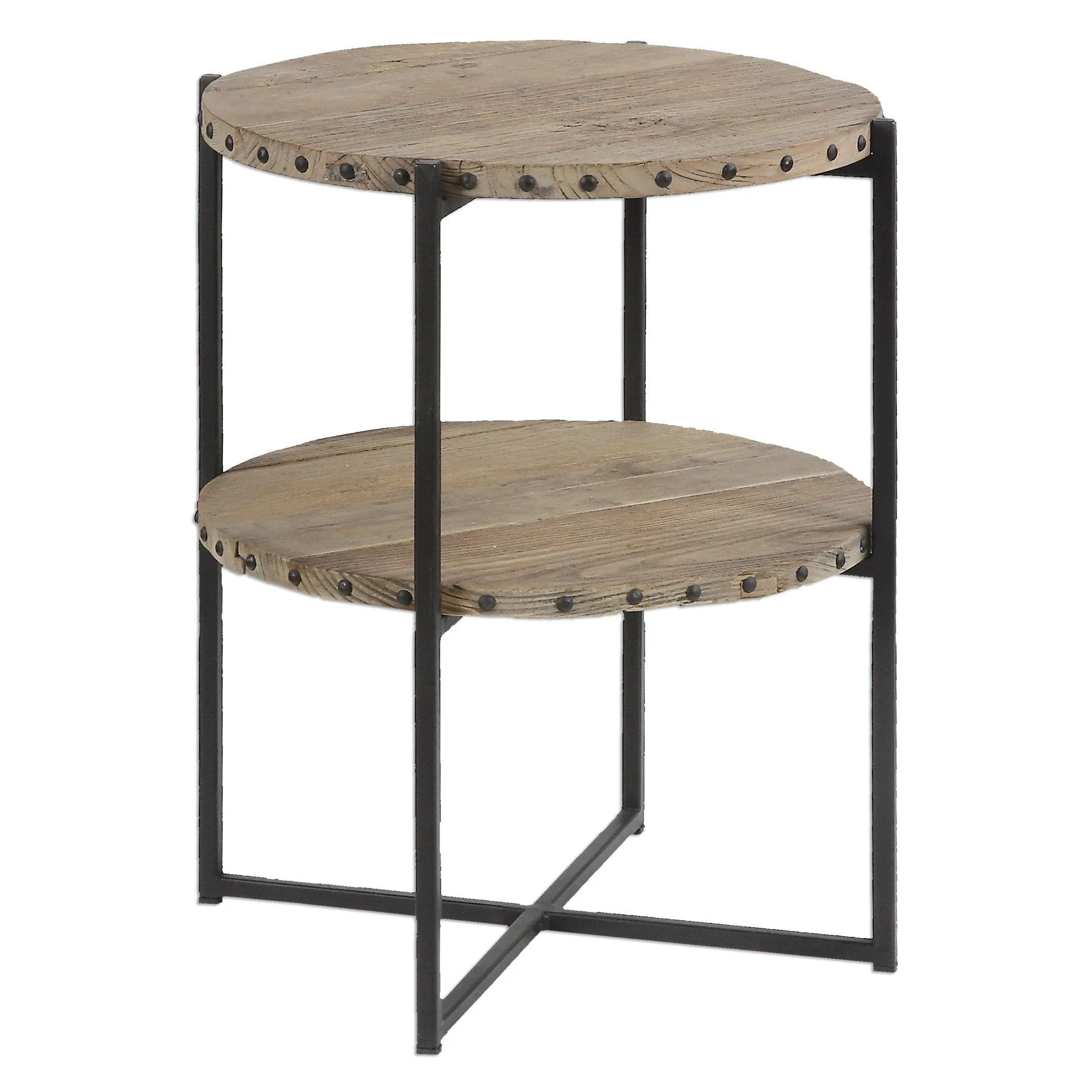 KAMAU ROUND ACCENT TABLE - Frankwebs