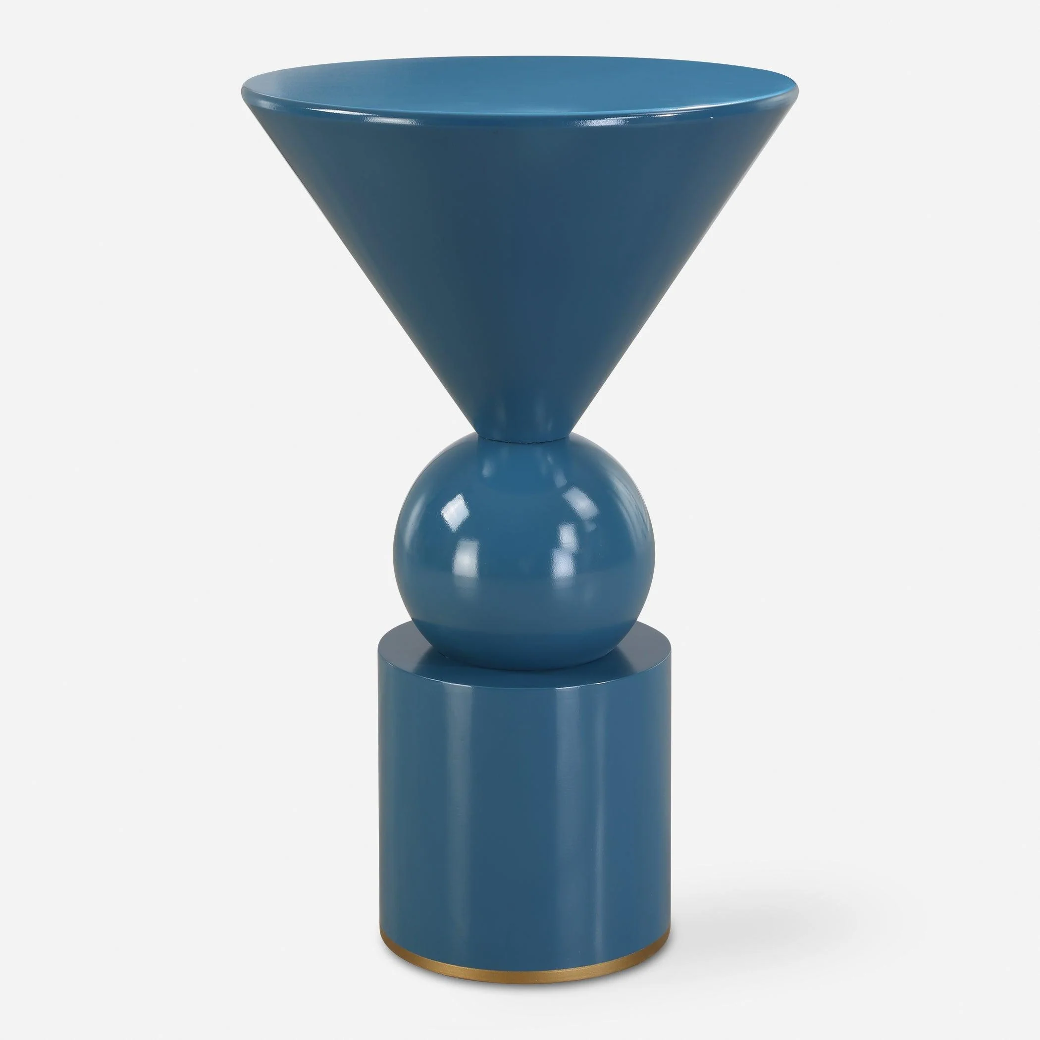 Trig Blue Accent Table - Frankwebs