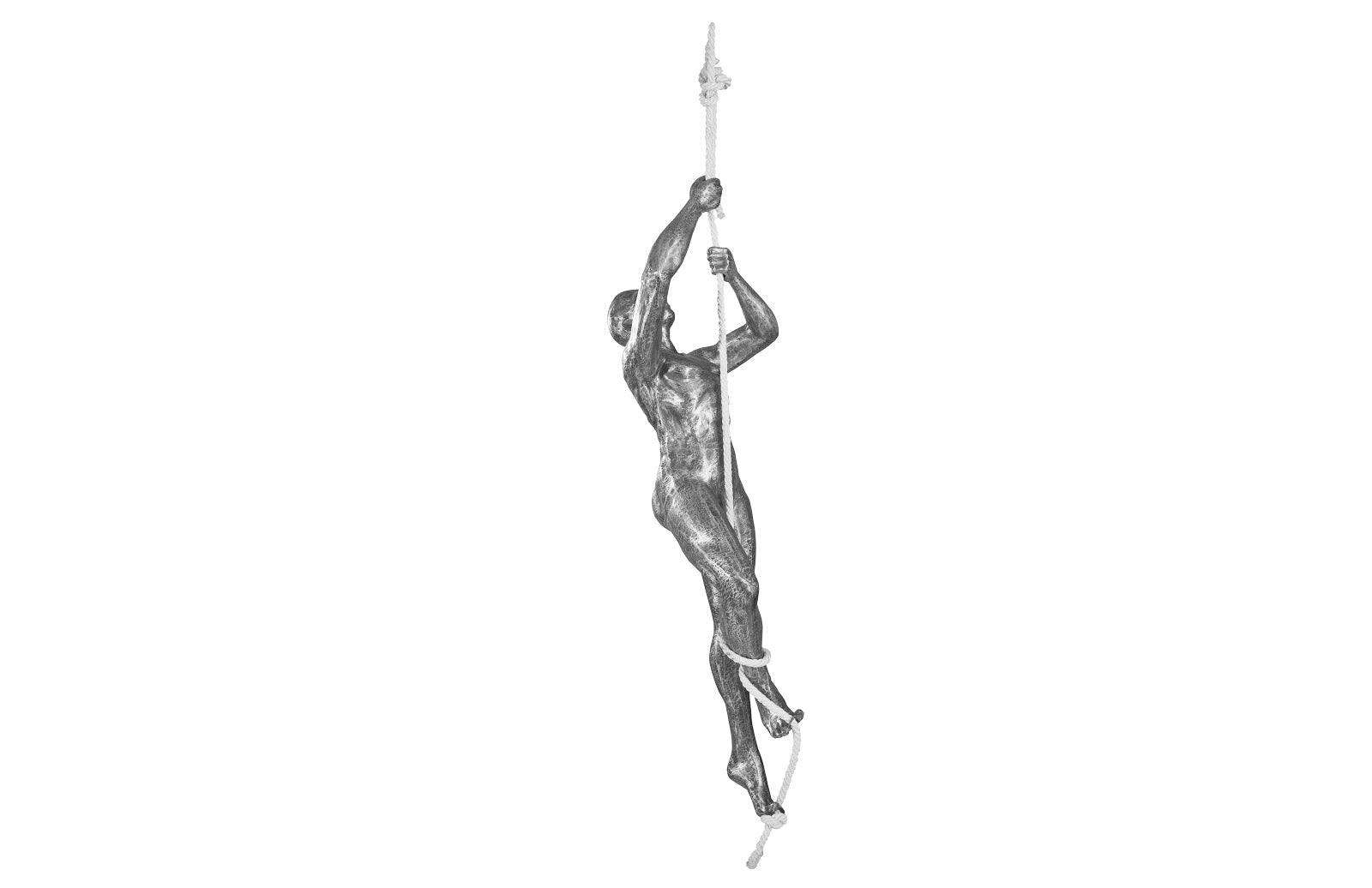 Climbing Sculpture w/Rope, Black/Silver, Aluminum - Frankwebs