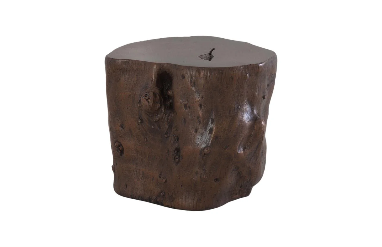 Log Stool, Bronze, LG - Frankwebs