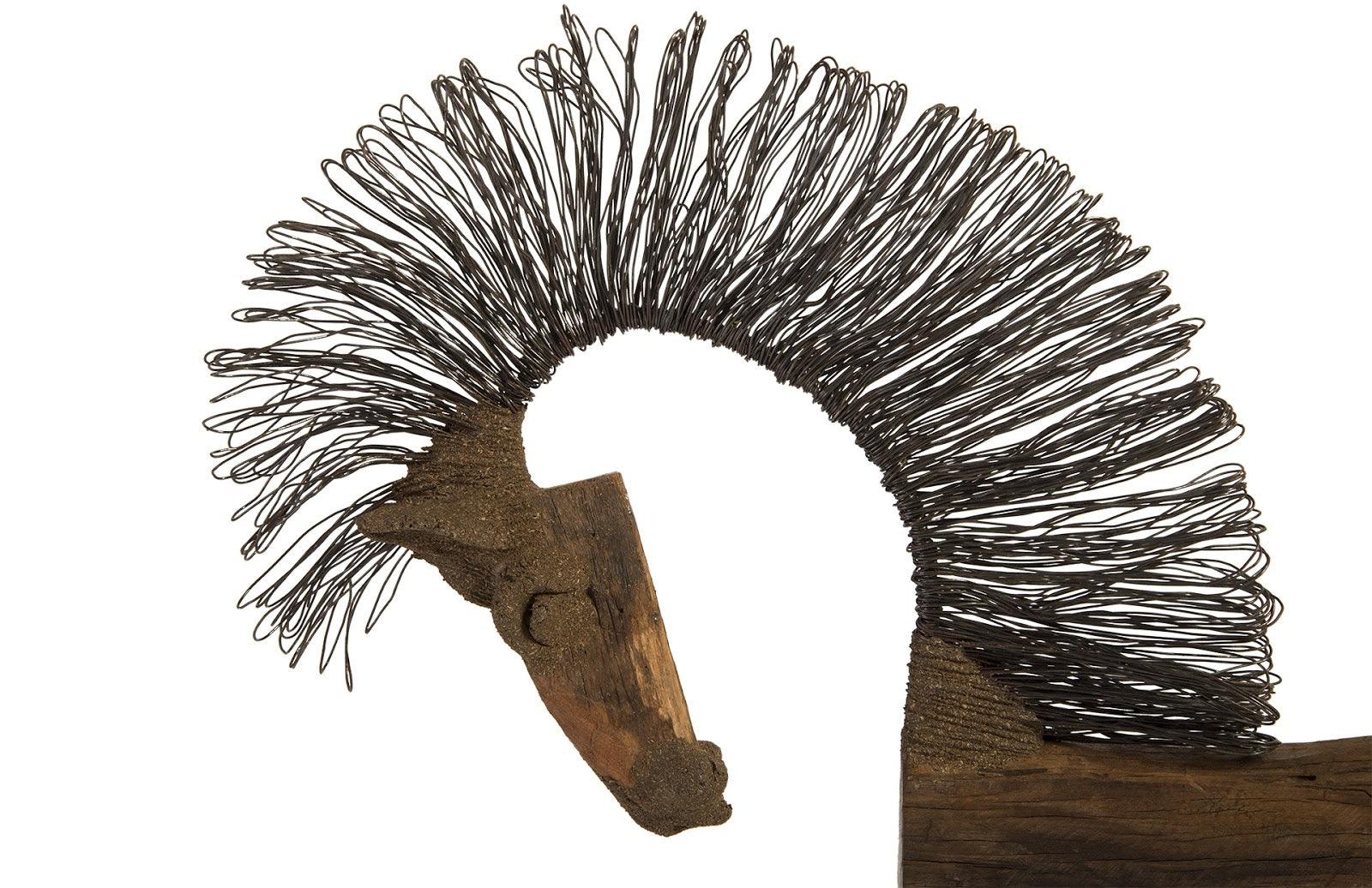 Wire Horse Sculpture, Long Body - Frankwebs
