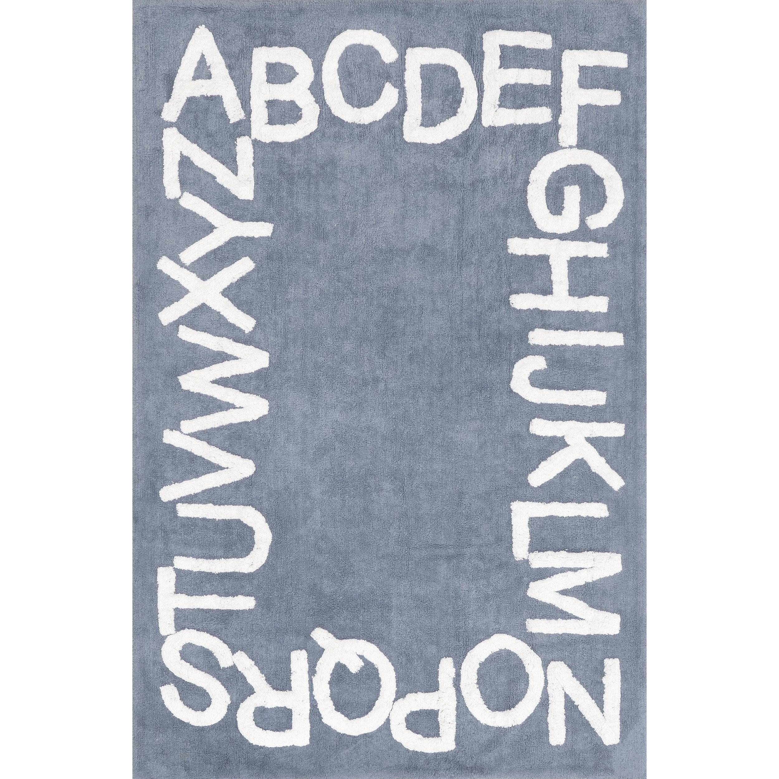 Kids Washable Round Alphabet Rug - Frankwebs