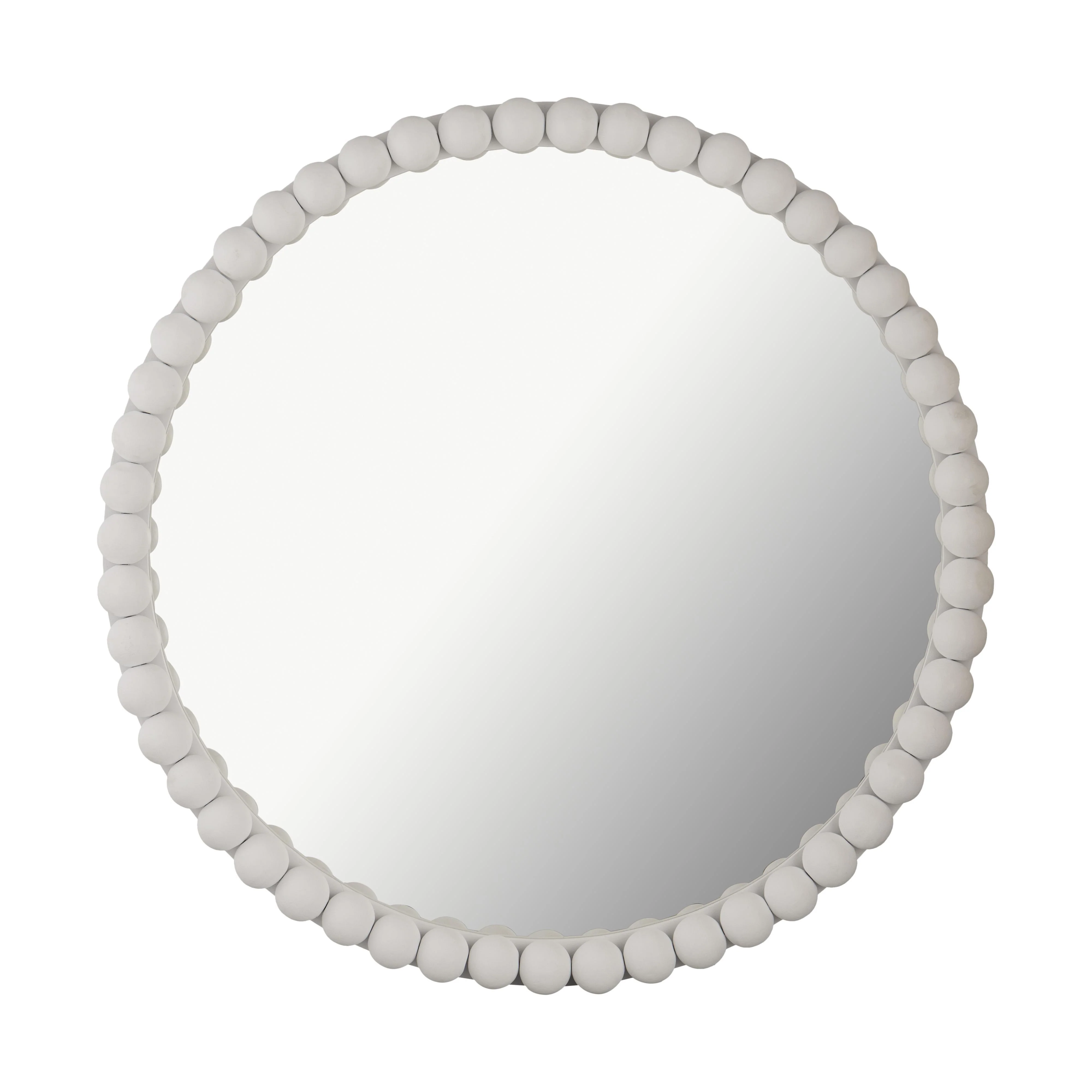 Baria White Wooden Mirror - Frankwebs