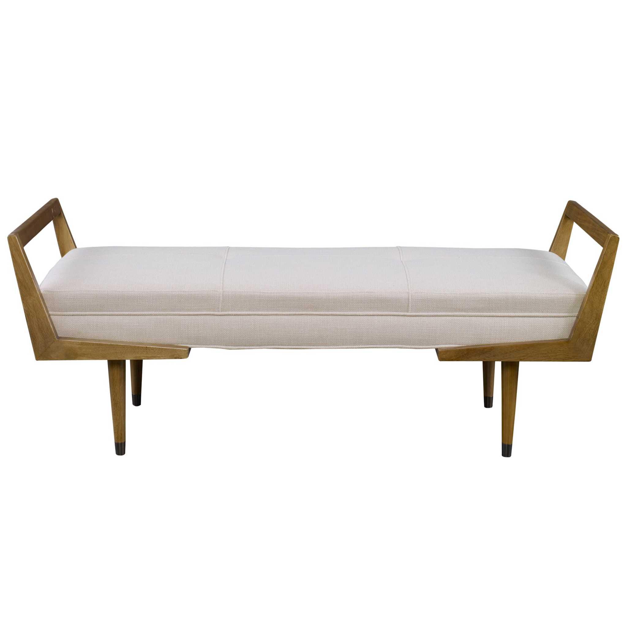 Waylon Modern Ivory Bench - Frankwebs