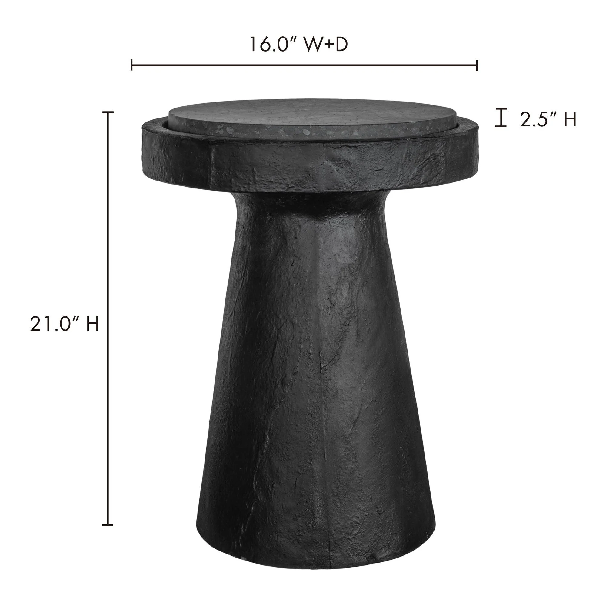 Book Accent Table Black - Frankwebs