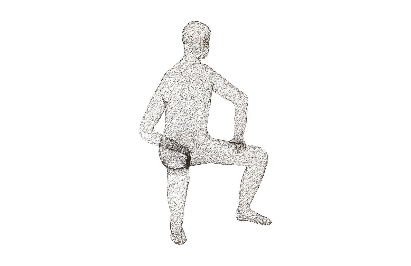 Crazy Wire Lounging Male - Frankwebs