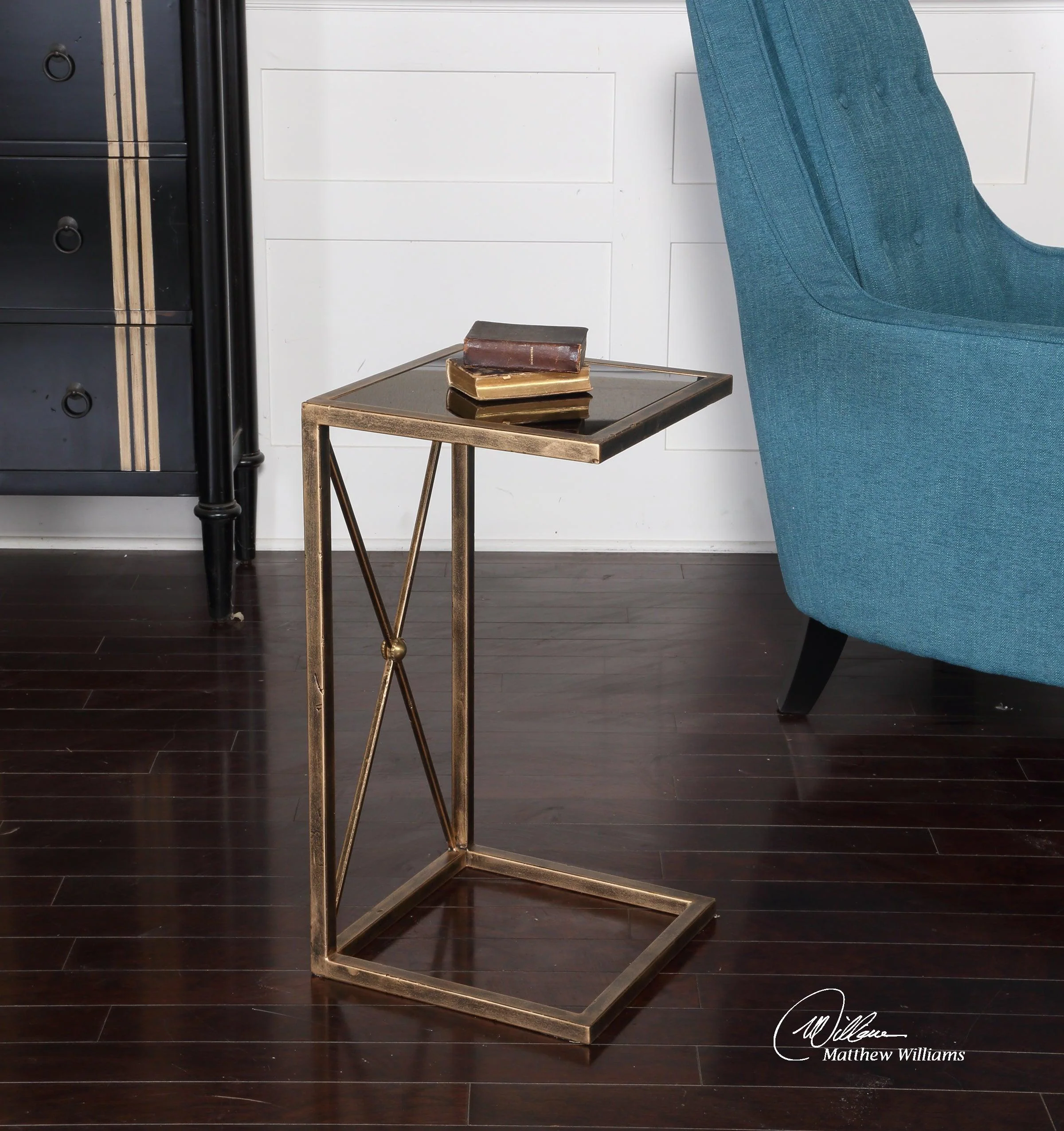 ZAFINA GOLD ACCENT TABLE - Frankwebs
