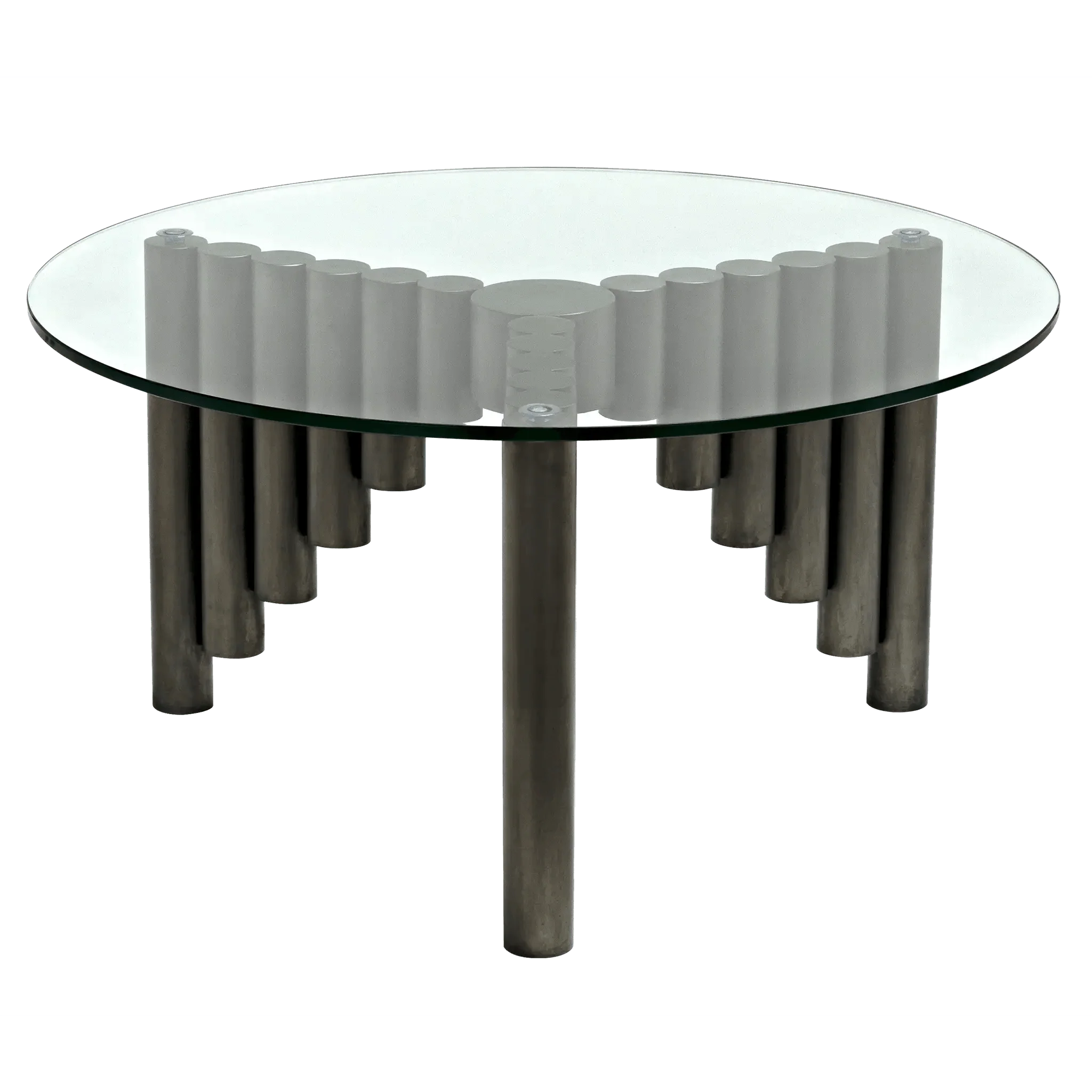 Organum Coffee Table, Gun Metal Finish - Frankwebs