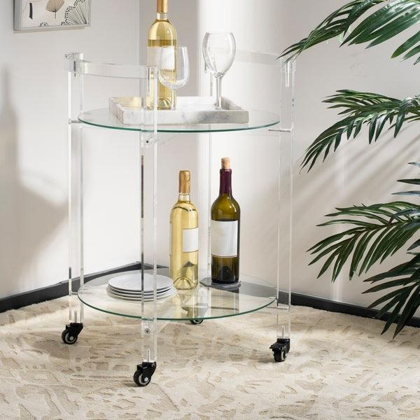 JULES 2 TIER ACRYLIC BAR CART - Frankwebs