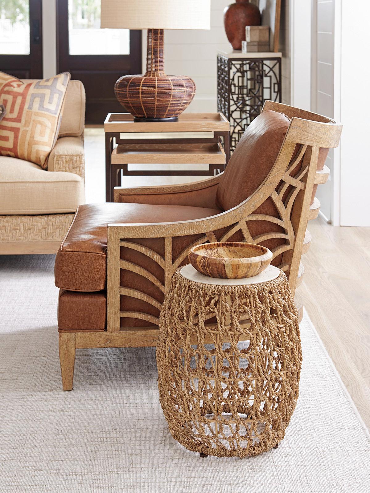 Los Altos Madrid Woven Accent Table - Frankwebs