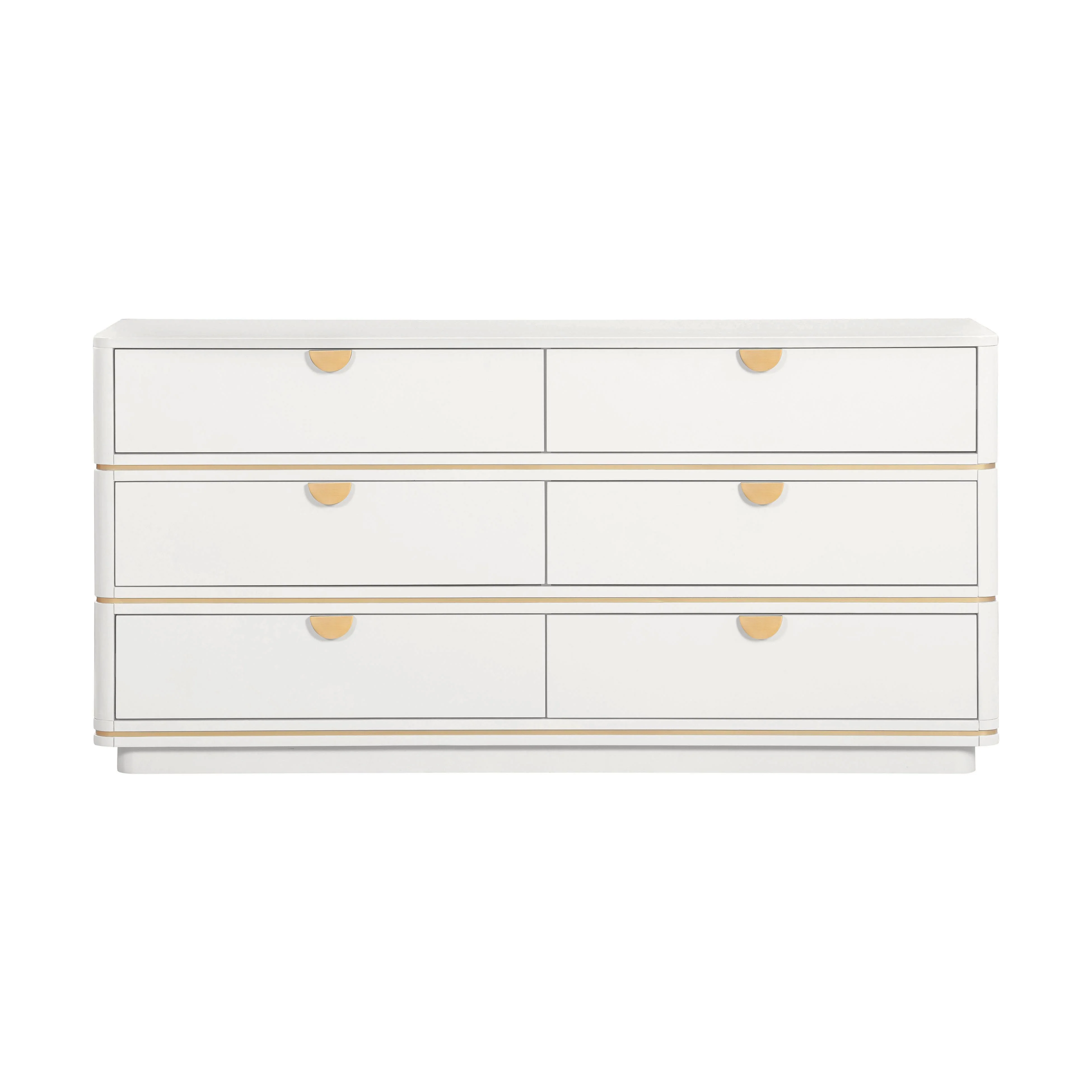 Julieta Cream 6 Drawer Dresser - Frankwebs