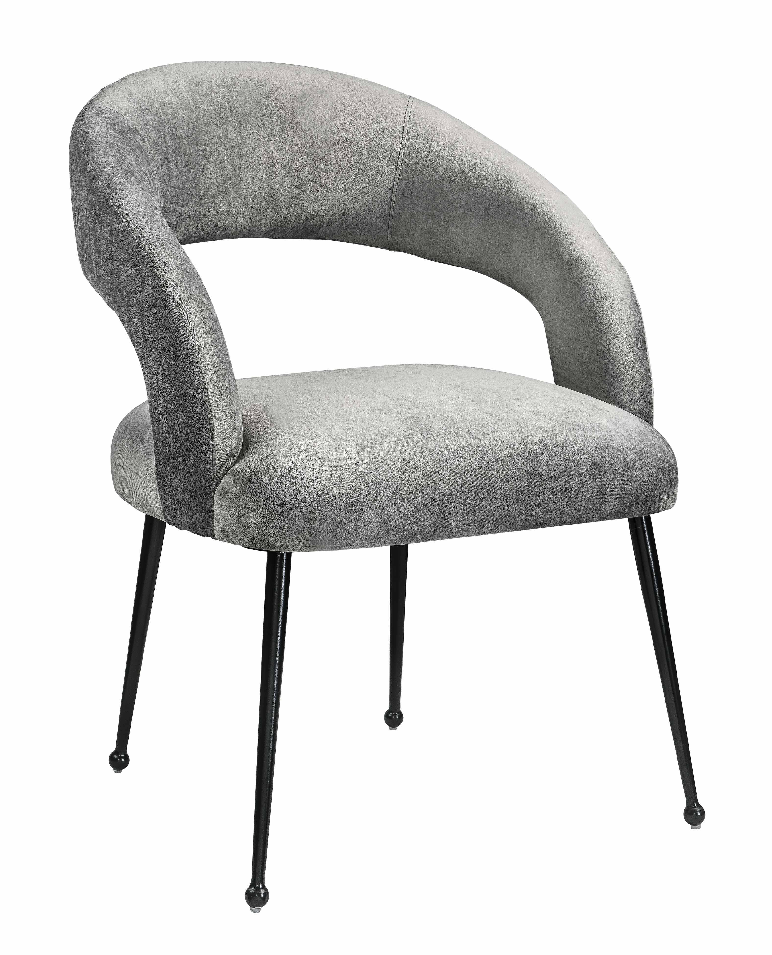 Rocco Slub Grey Dining Chair - Frankwebs