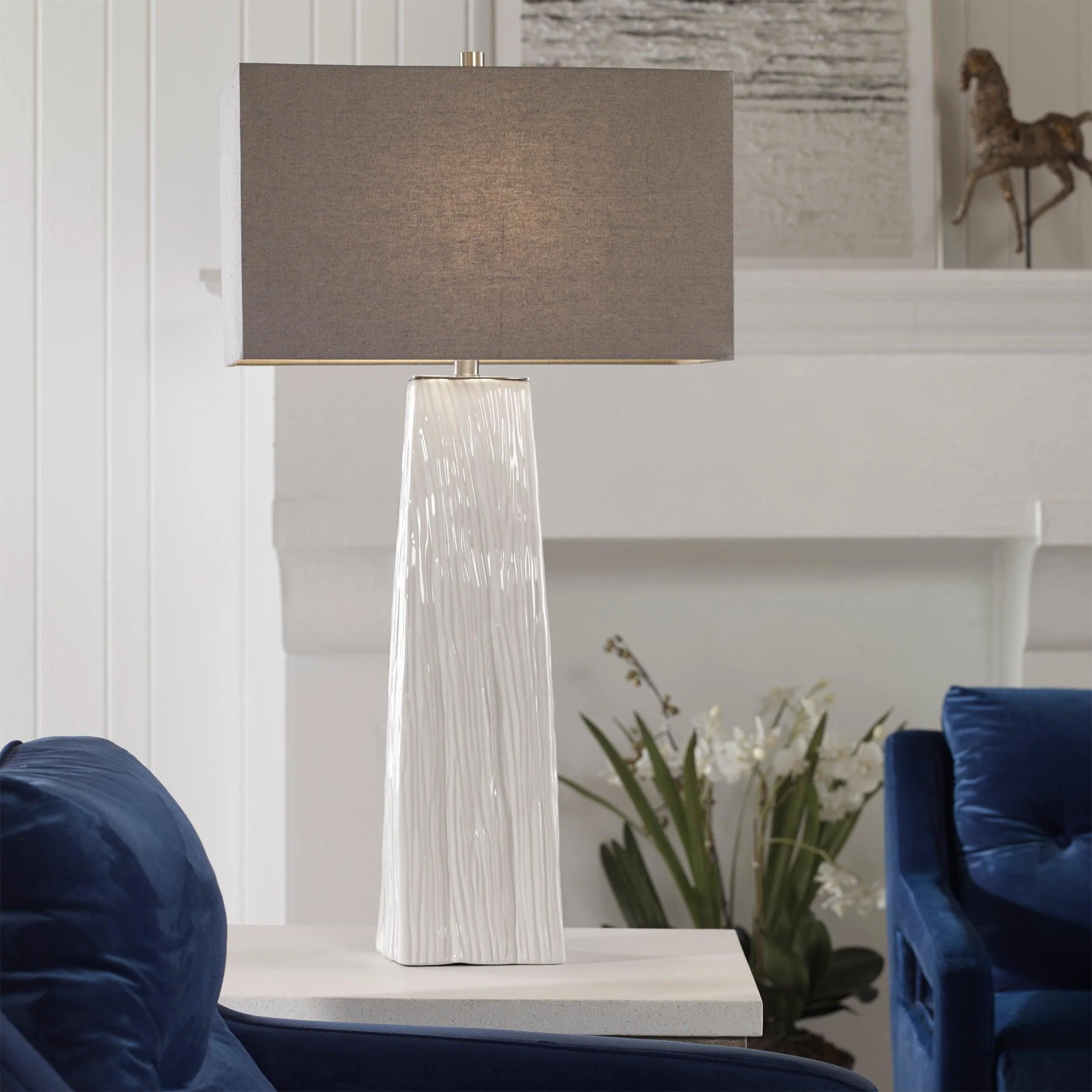 SYCAMORE WHITE TABLE LAMP - Frankwebs