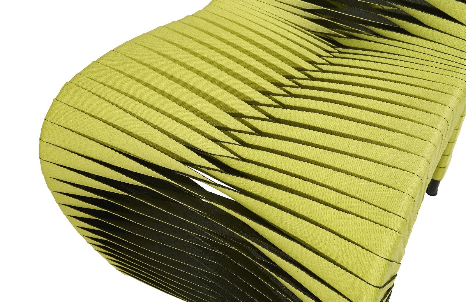 Seat Belt Dining Chair, Green - Frankwebs