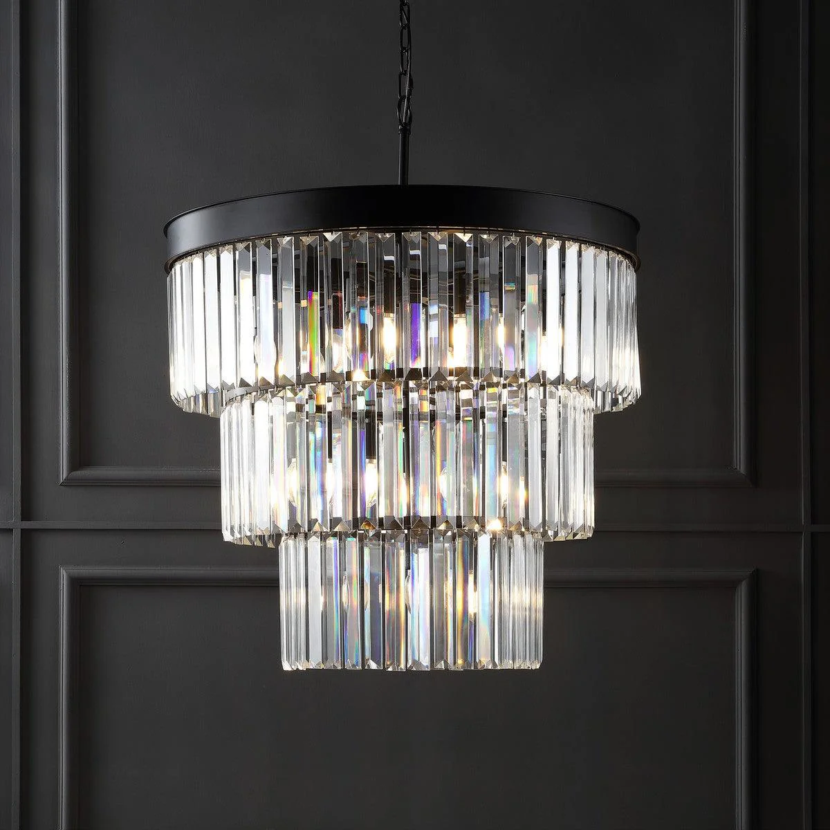 Coulette 3 Tier Crystal Chandelier - Frankwebs