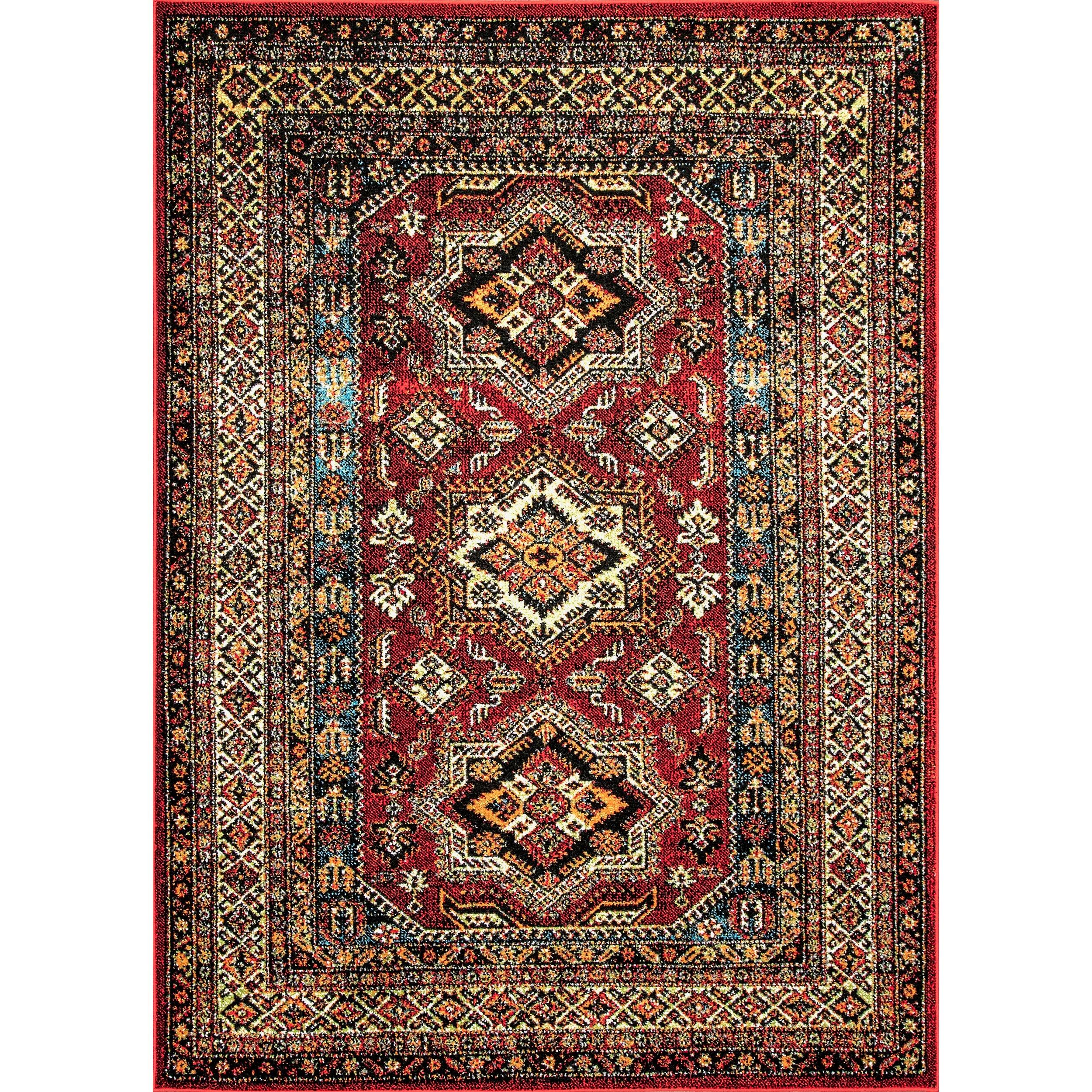 Indoor/Outdoor Transitional Medieval Randy Area Rug - Frankwebs