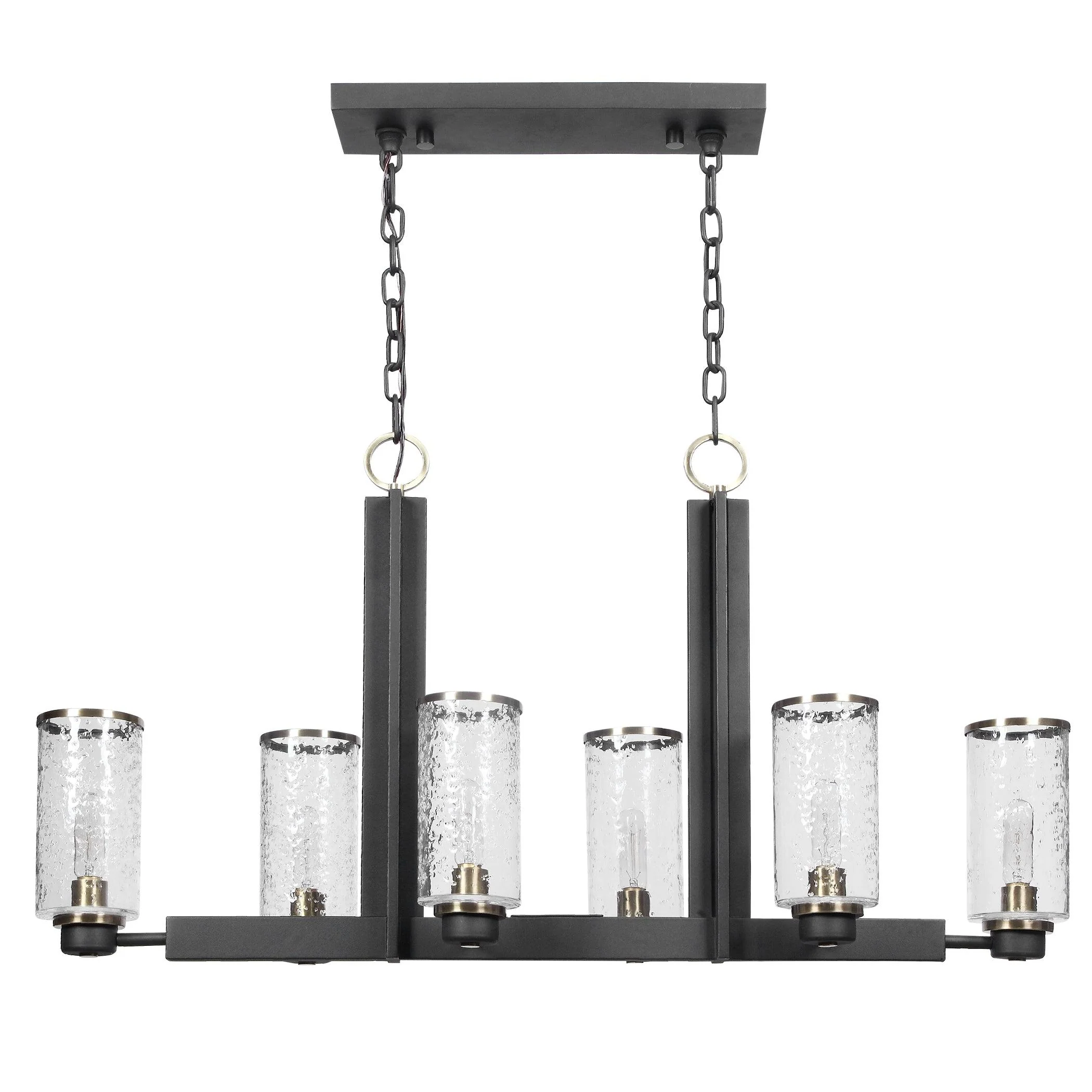 Jarsdel 6 Light Industrial Island Light - Frankwebs