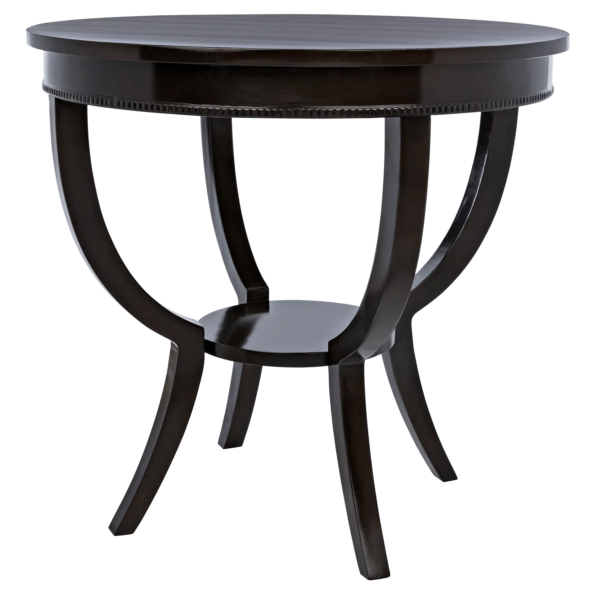 Scheffield Round End Table, Distressed Brown - Frankwebs