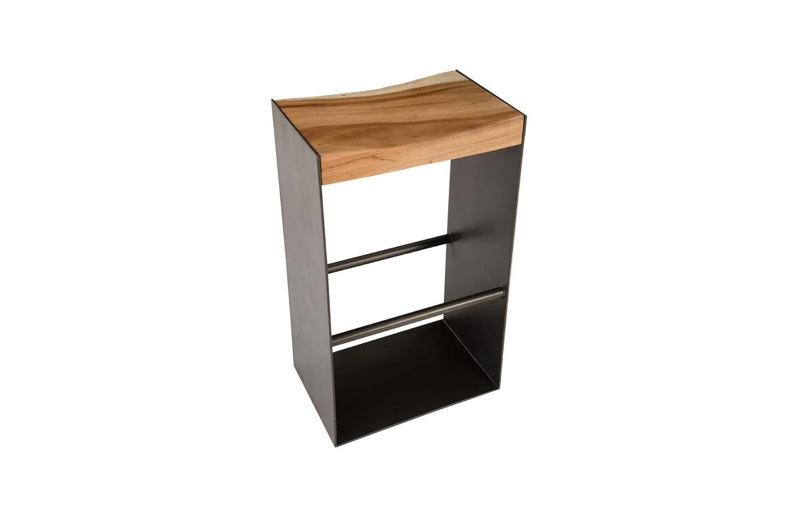 Iron Frame Bar Stool, Natural - Frankwebs