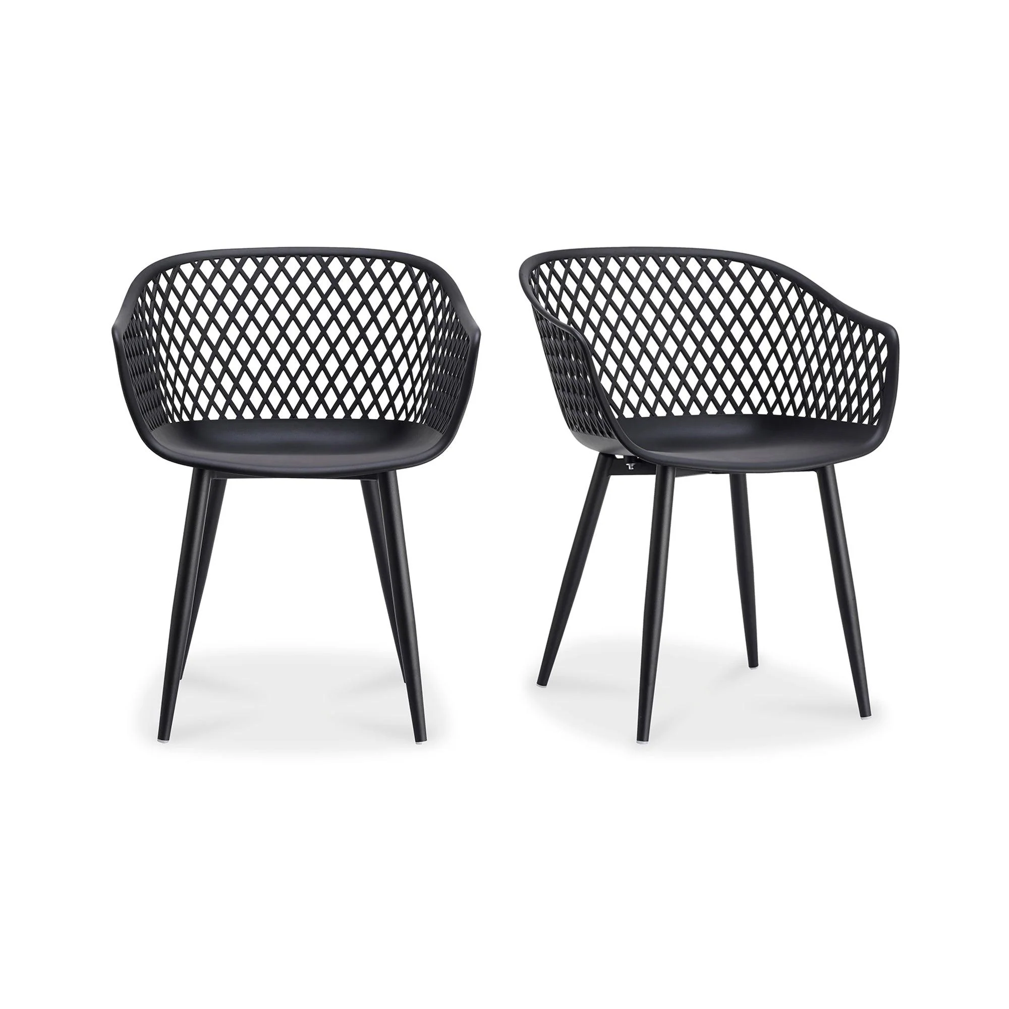 Piazza Outdoor Chair Black - Set Of Two - Frankwebs