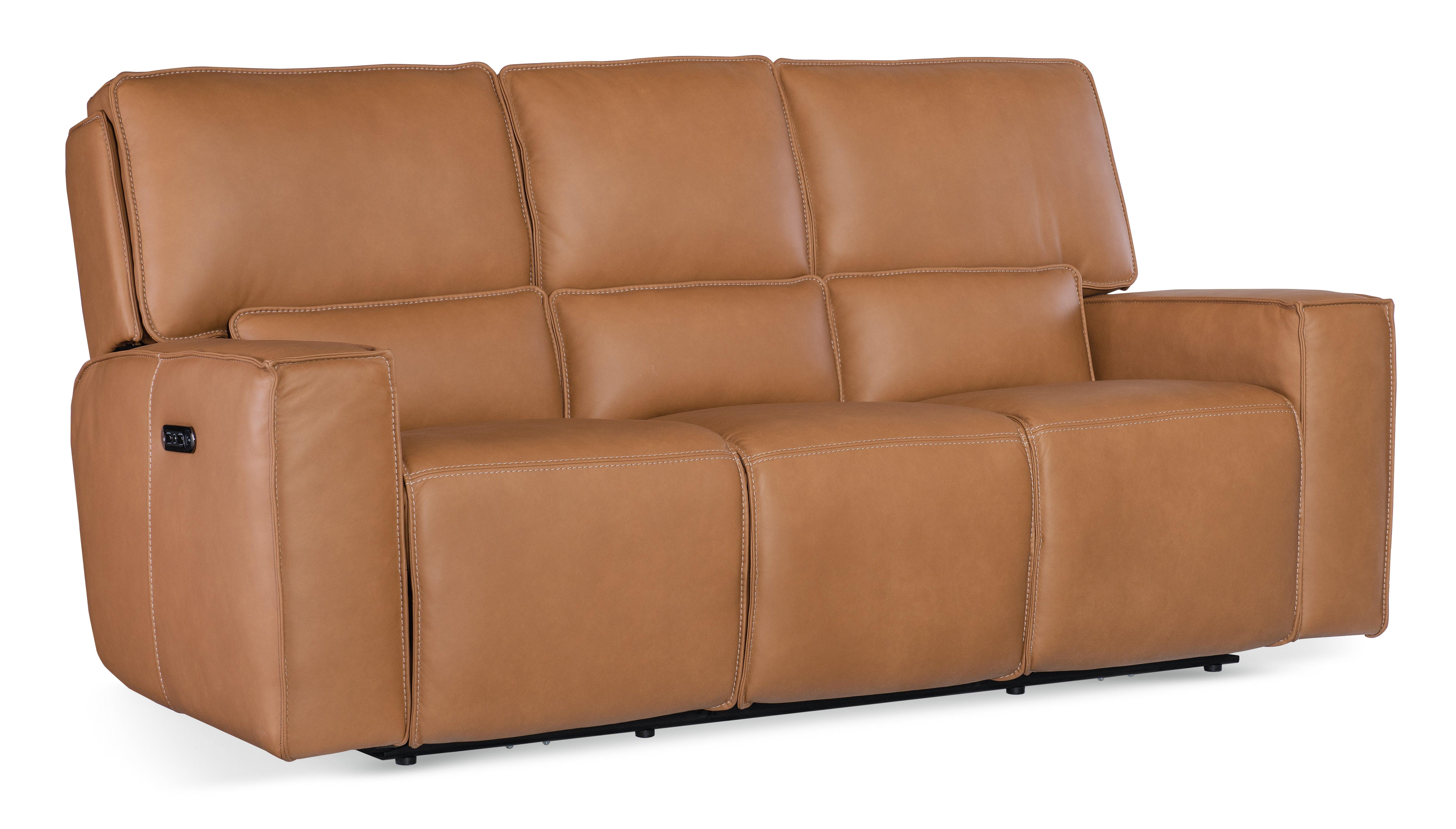 Miles Zero Gravity Power Sofa w/ Power Headrest - Brown - Frankwebs