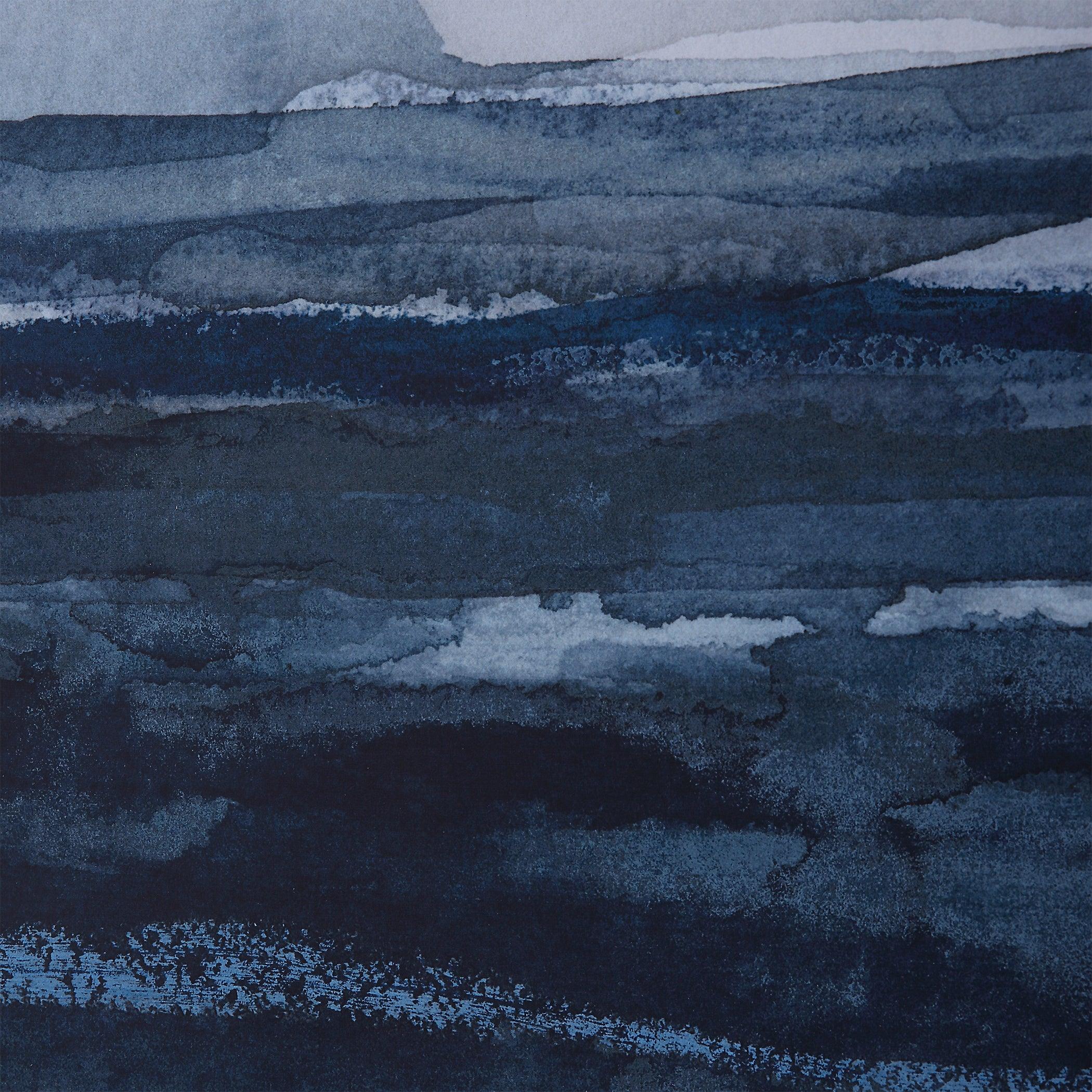 Rising Blue Abstract Framed Prints, Set/2 - Frankwebs