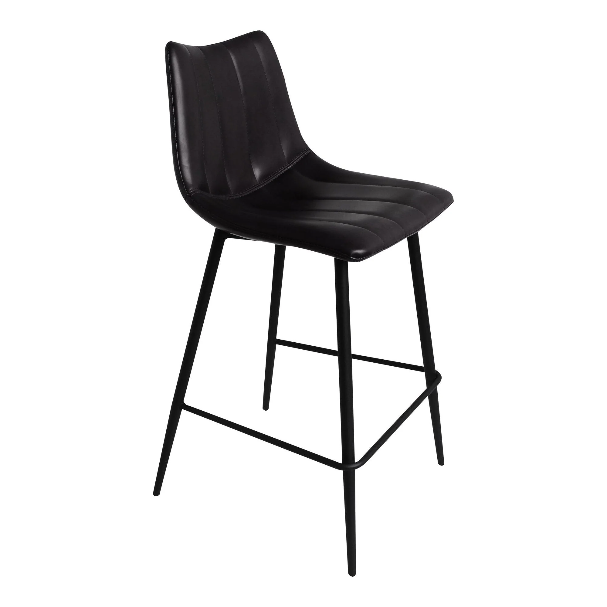 Alibi Counter Stool Matte Black - Set Of Two - Frankwebs