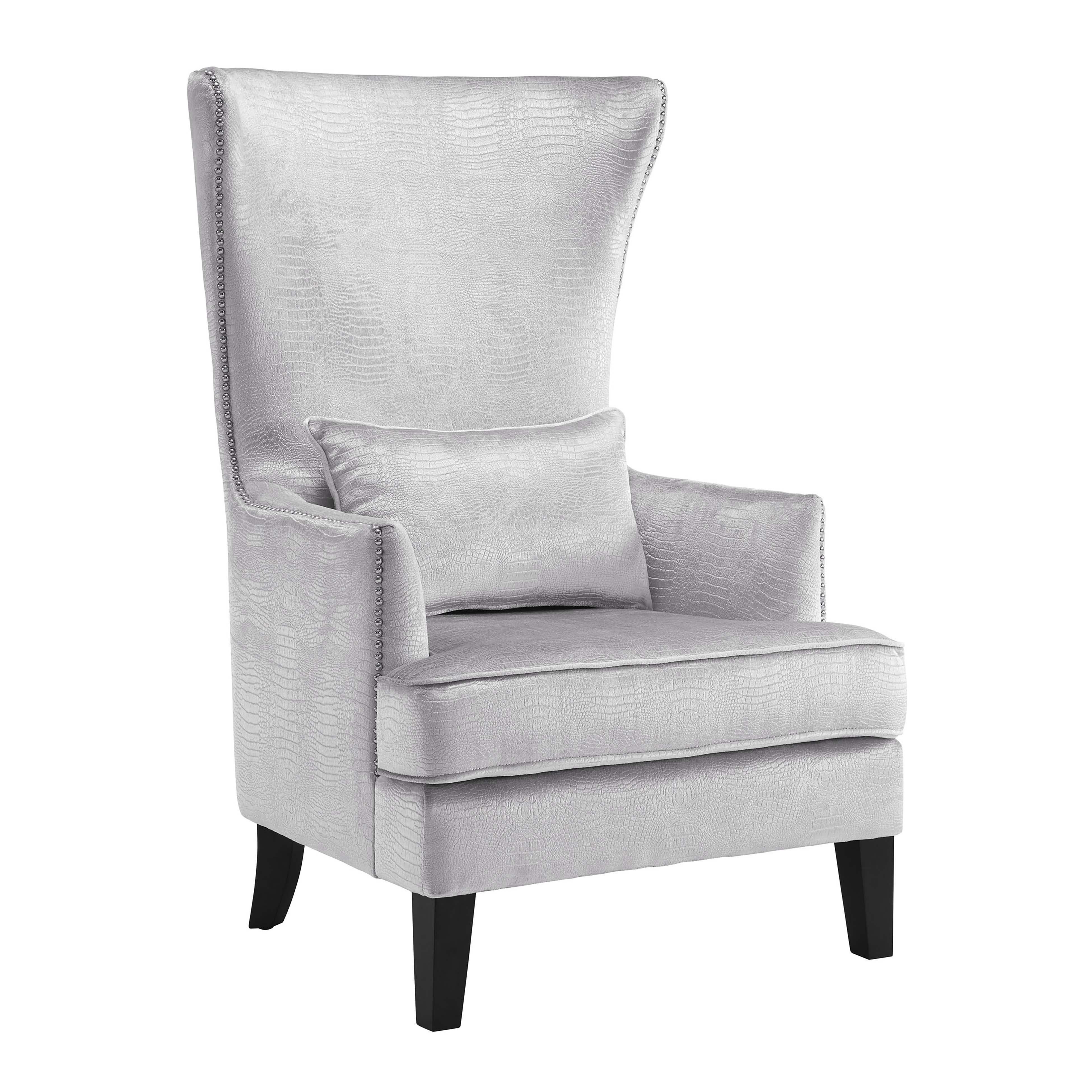 Bristol Silver Croc Tall Chair - Frankwebs